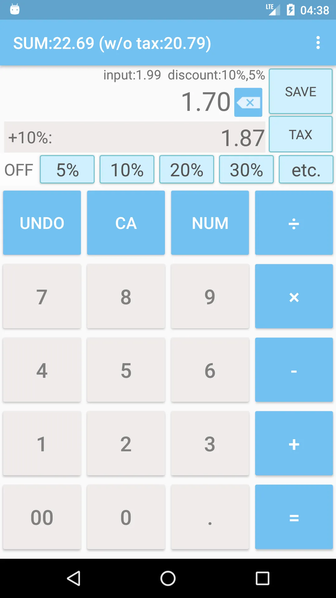 Discount Sales Tax Calculator | Indus Appstore | Screenshot