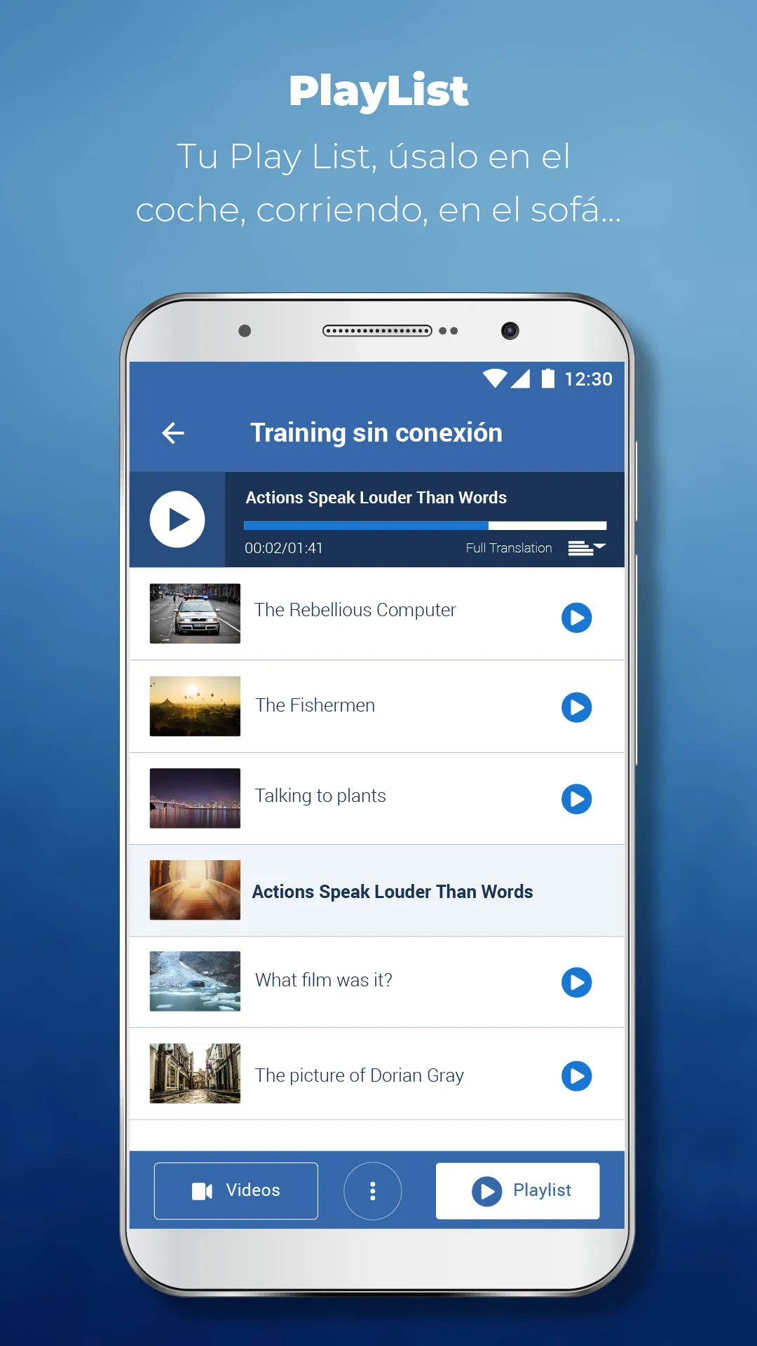 Inglés: Miles Vídeos Listening | Indus Appstore | Screenshot