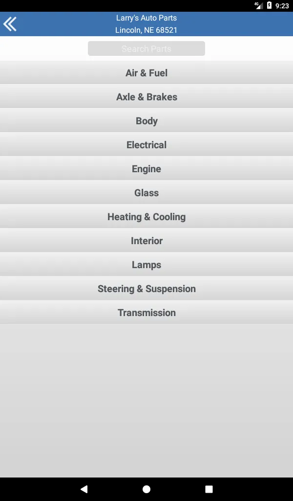 Larry's Auto Parts | Indus Appstore | Screenshot