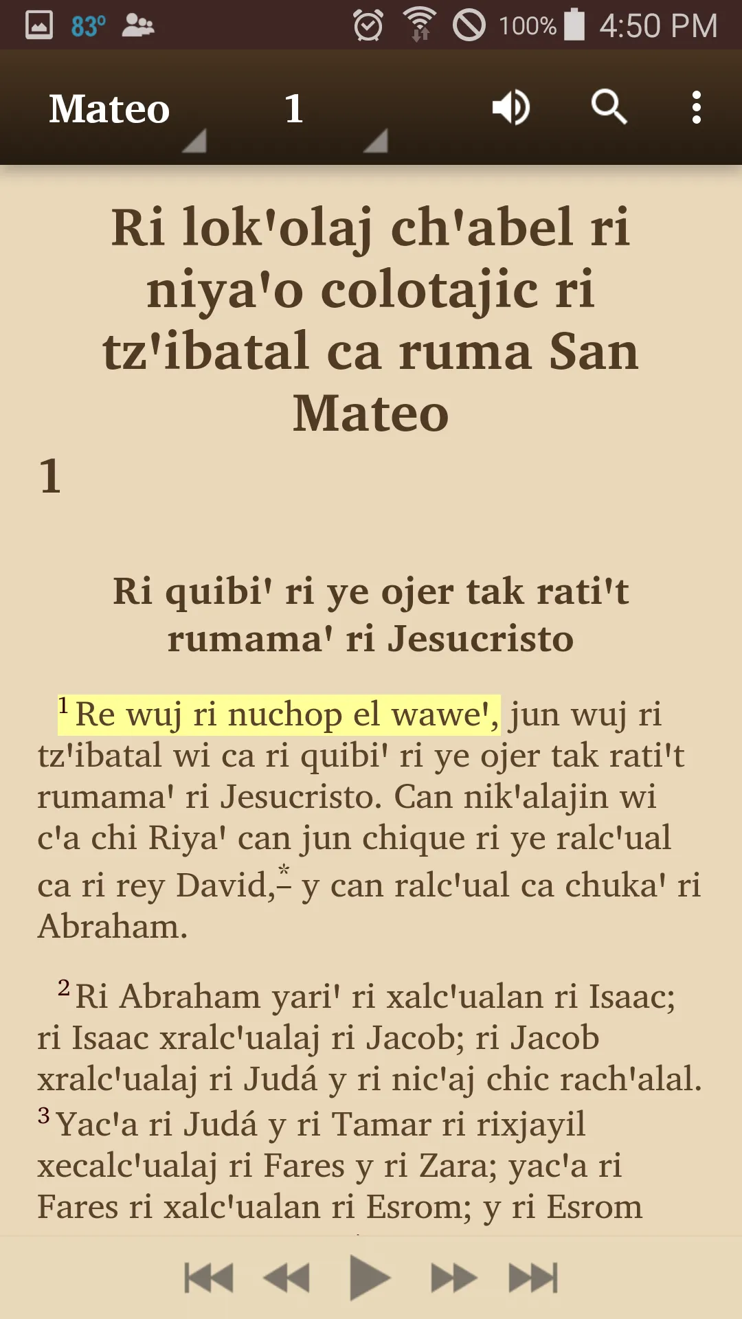 Central Kaqchikel Bible | Indus Appstore | Screenshot
