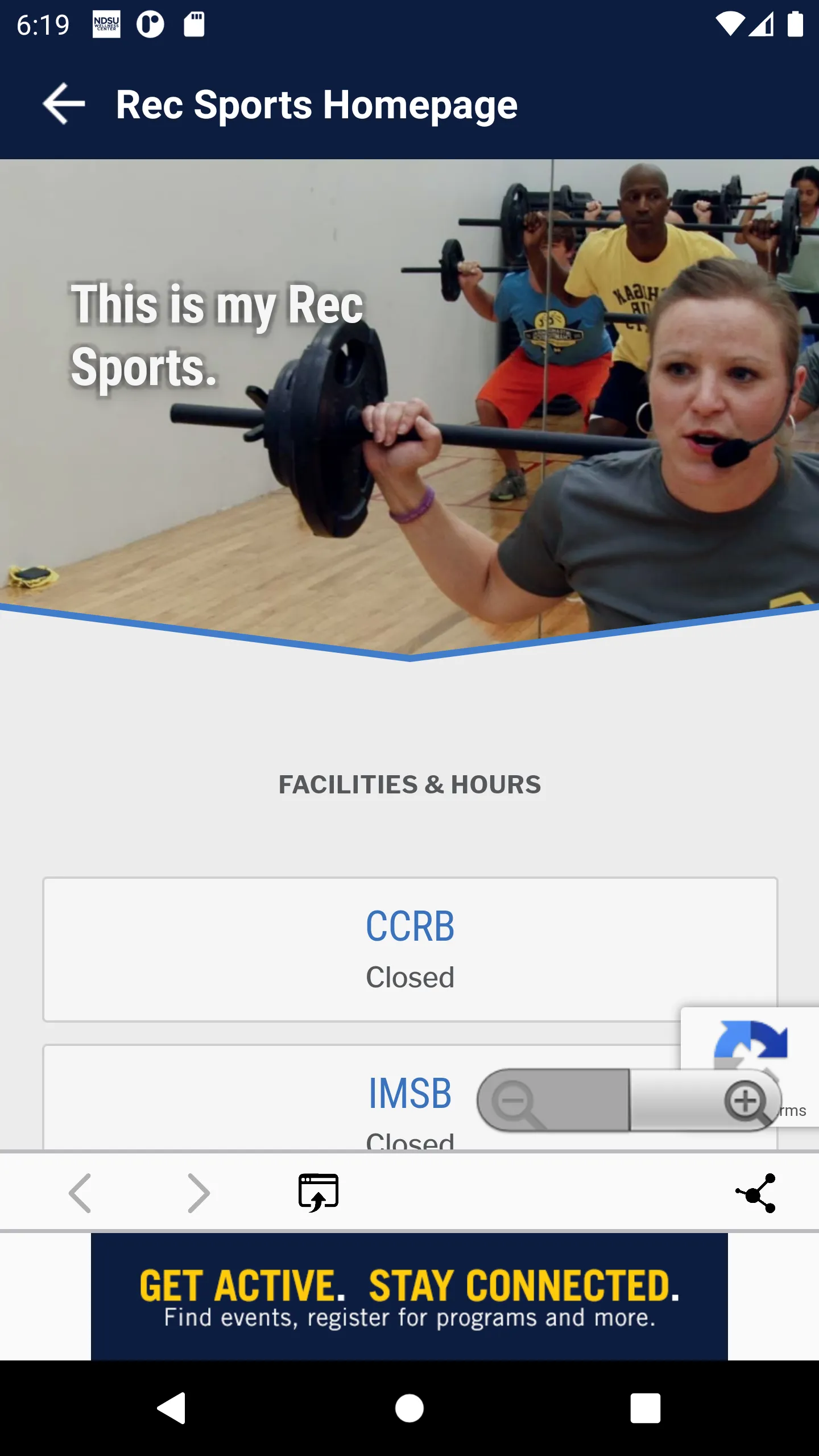 University of Michigan Recreat | Indus Appstore | Screenshot