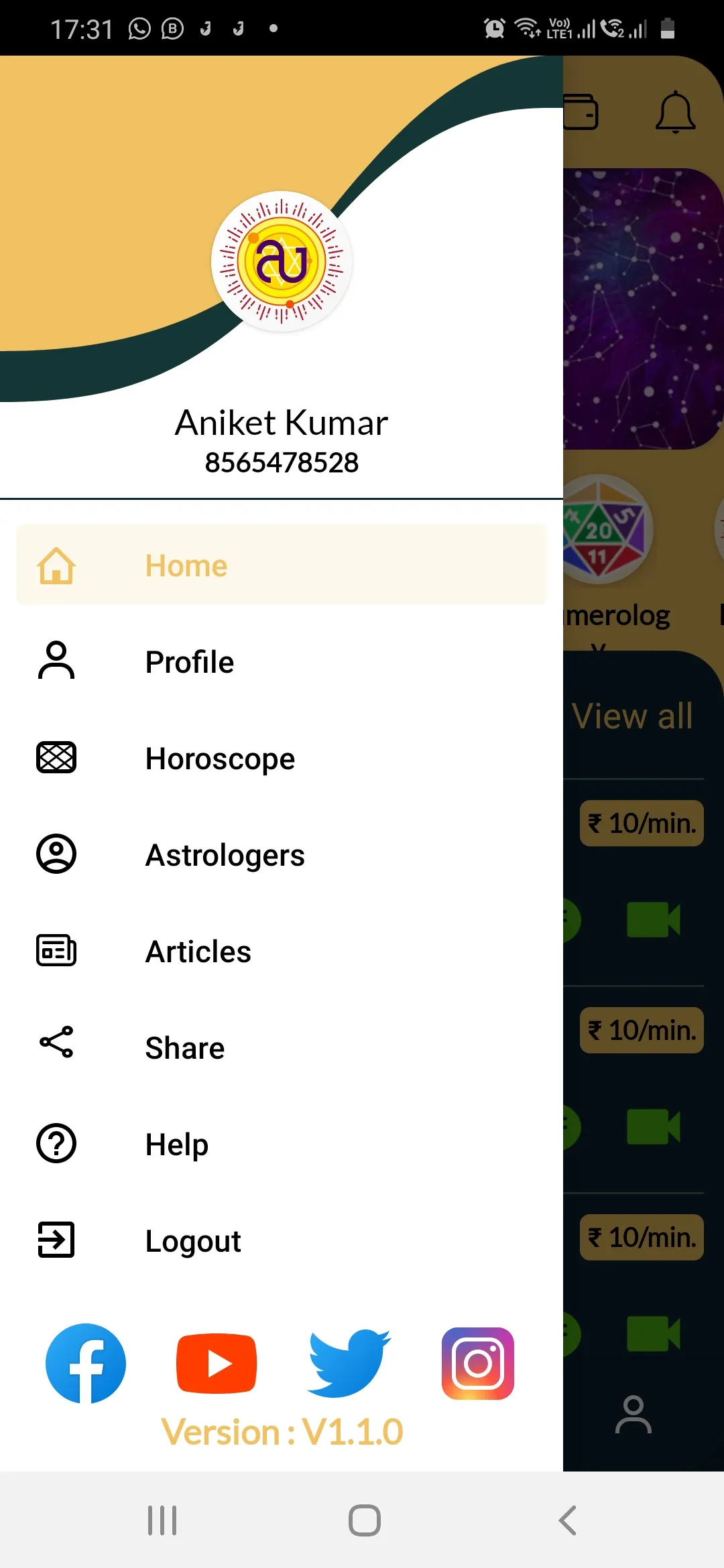 Aapka Jyotish: Live Astrology | Indus Appstore | Screenshot