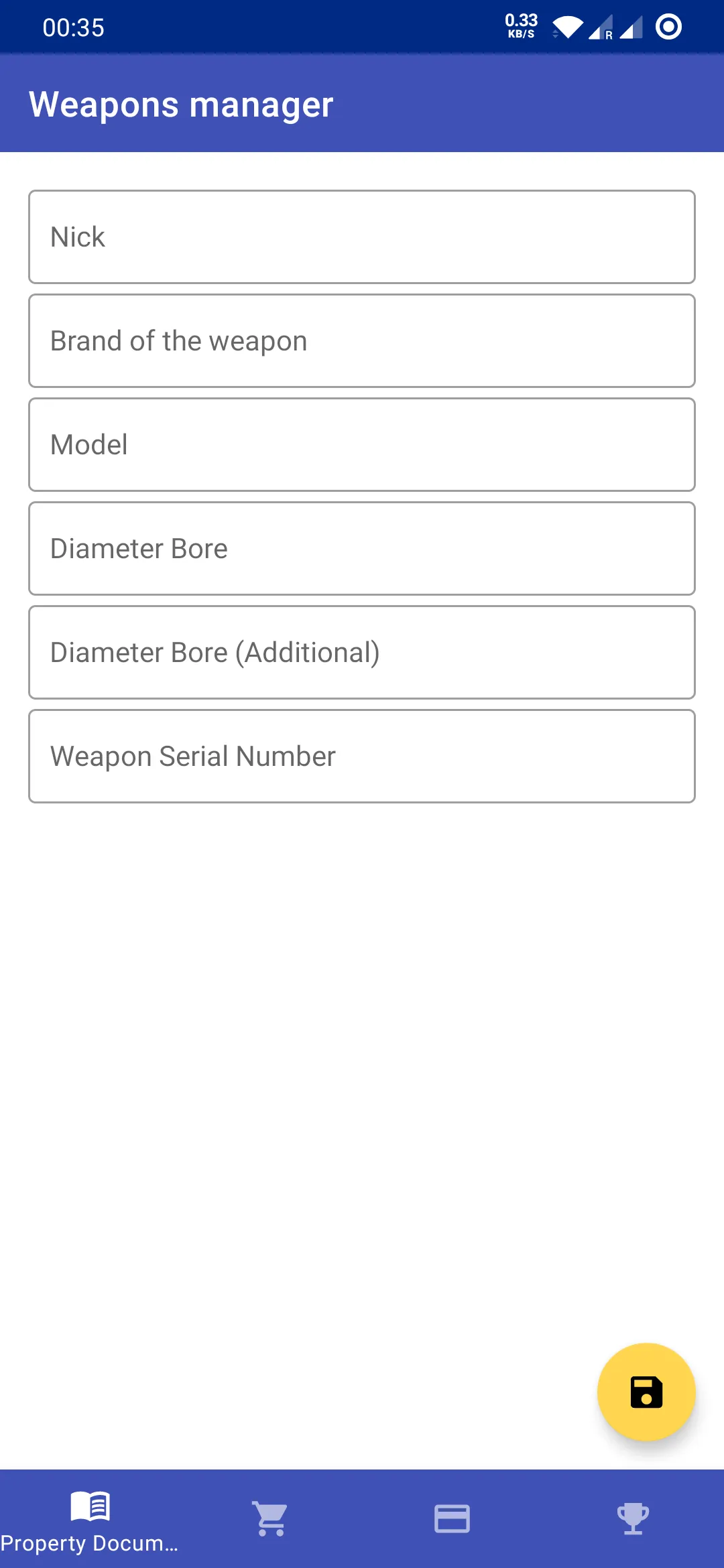 Weapons manager | Indus Appstore | Screenshot