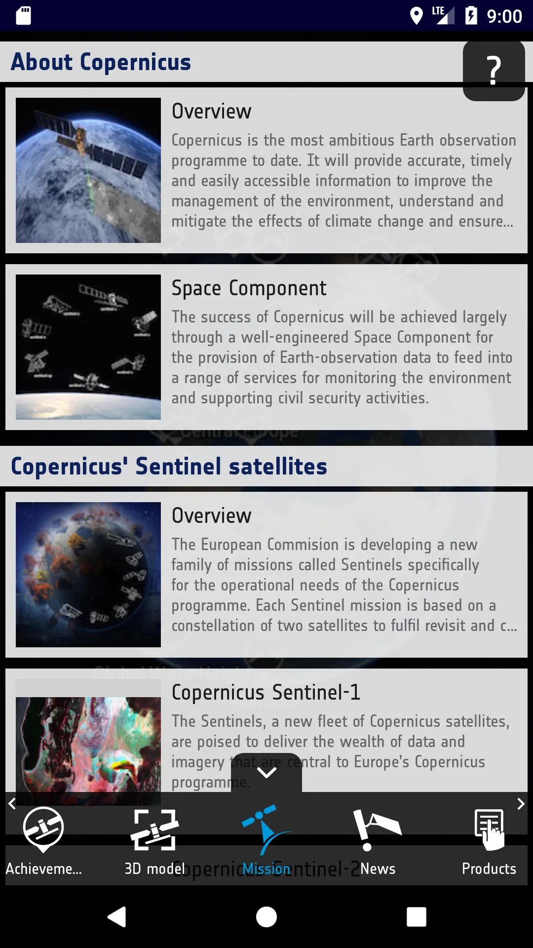 Copernicus Sentinel | Indus Appstore | Screenshot