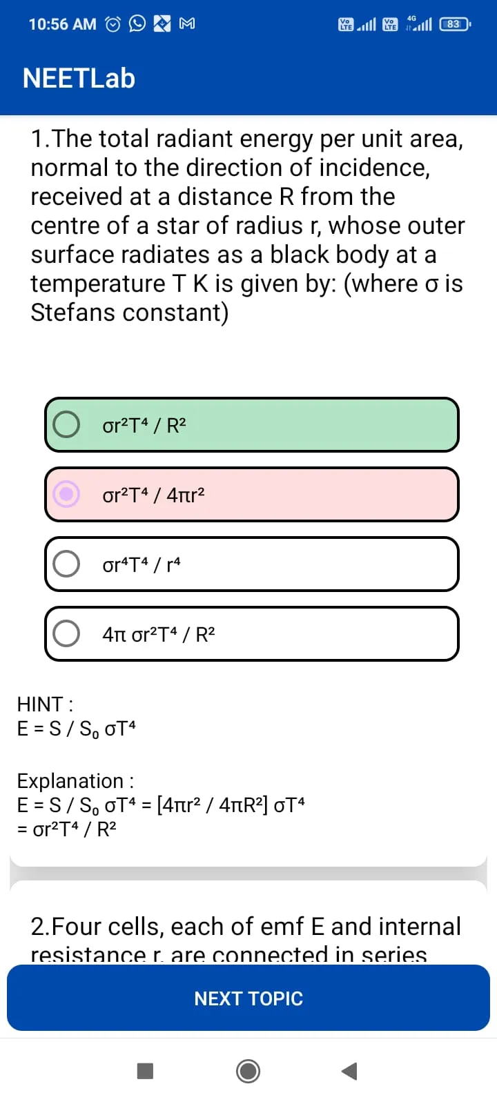 NEET MCQ Practice | Indus Appstore | Screenshot