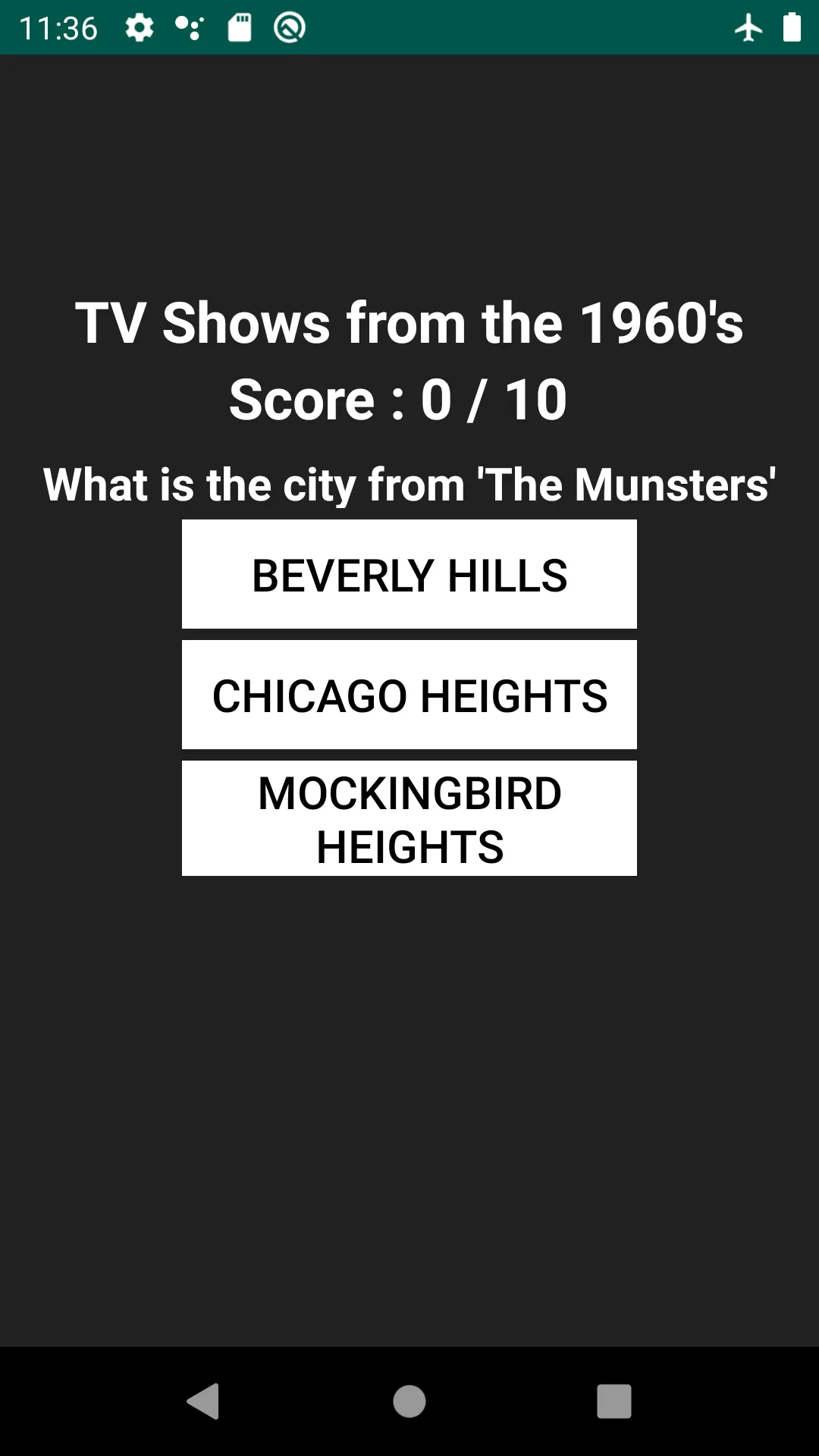 Television Trivia | Indus Appstore | Screenshot