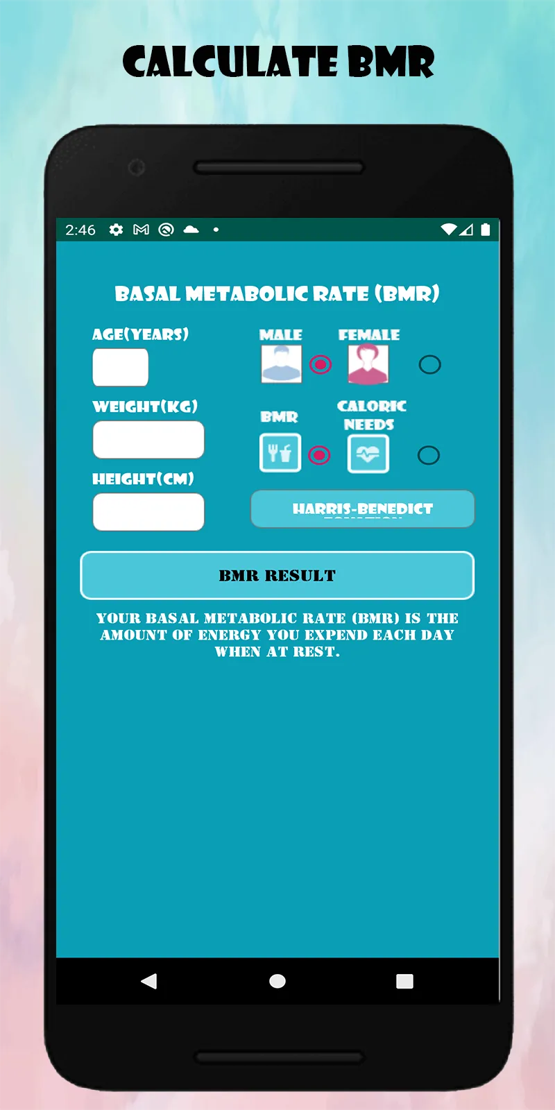 BMI Calculator BMR Calculator | Indus Appstore | Screenshot