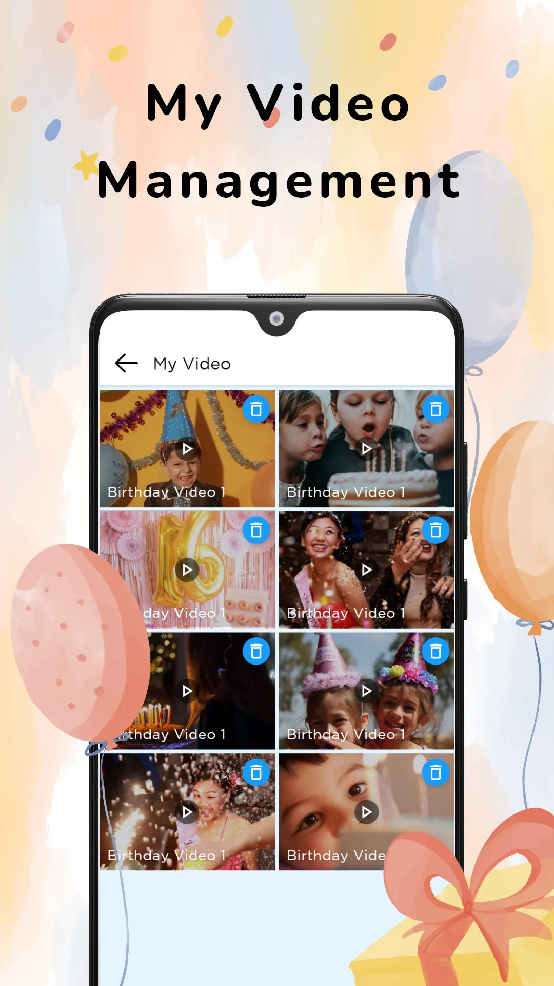 Birthday Video Maker & Music | Indus Appstore | Screenshot