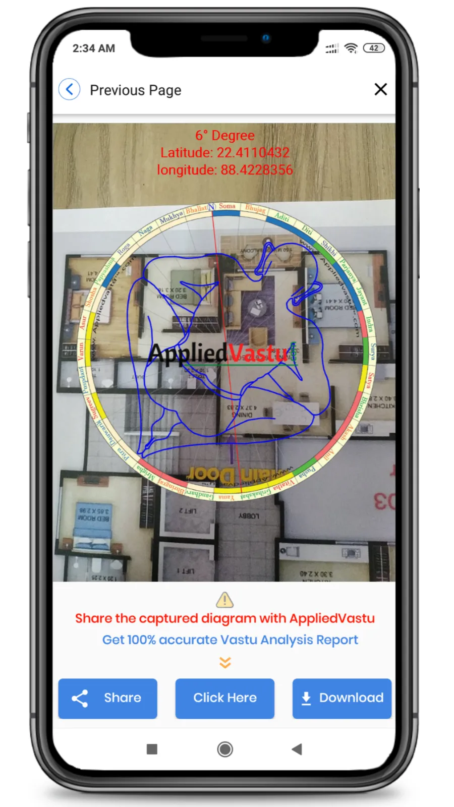 Vastu Compass by AppliedVastu | Indus Appstore | Screenshot