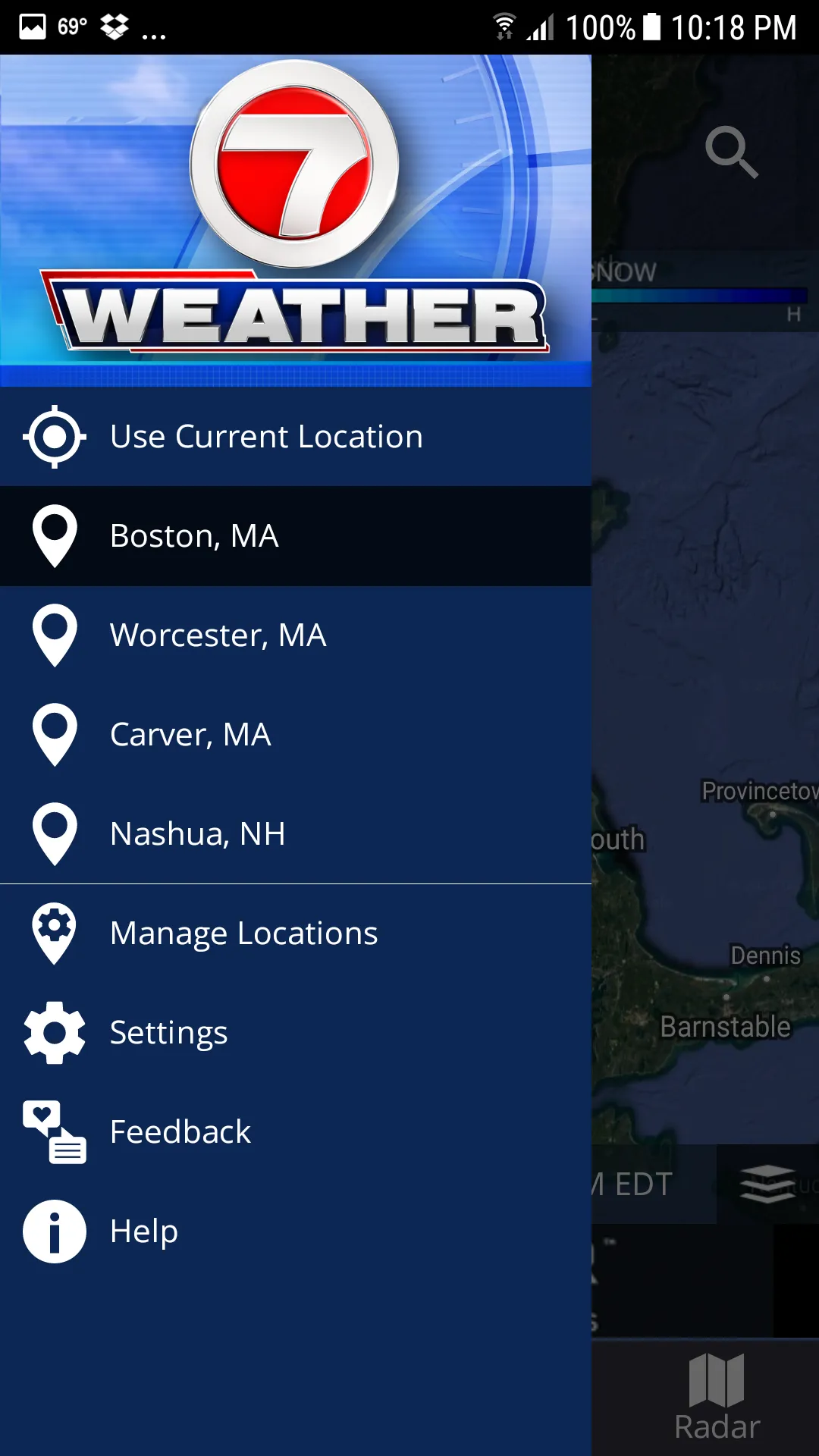 WHDH 7 Weather - Boston | Indus Appstore | Screenshot