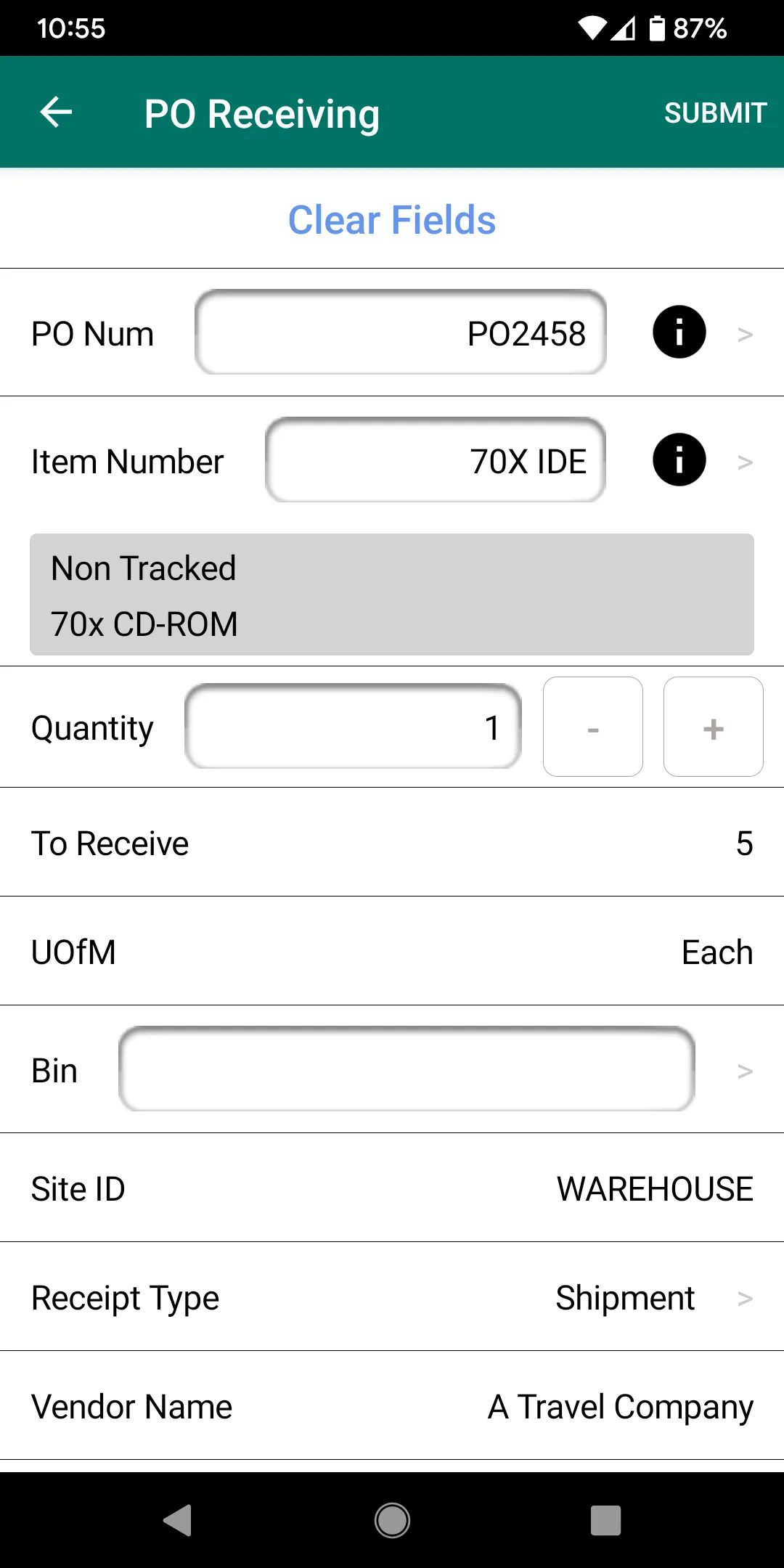 SalesPad Inventory Manager | Indus Appstore | Screenshot