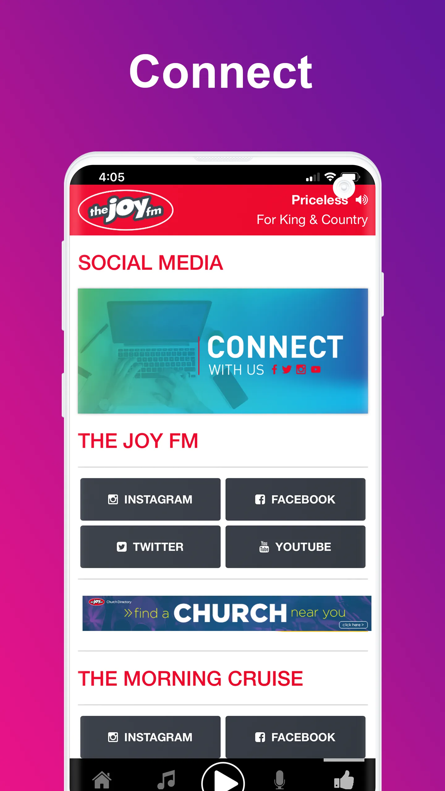 The JOY FM Georgia | Indus Appstore | Screenshot