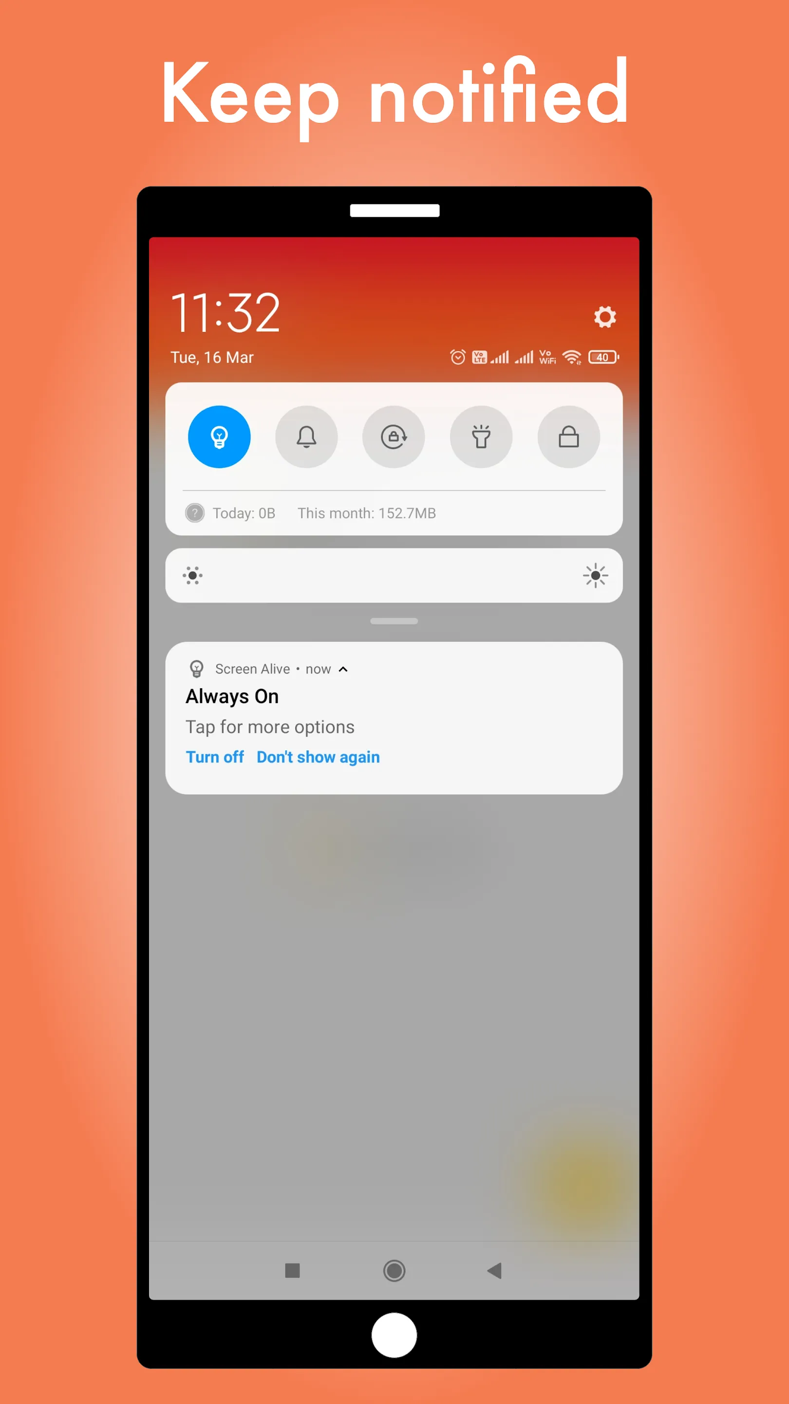 Screen Alive - keep screen on | Indus Appstore | Screenshot