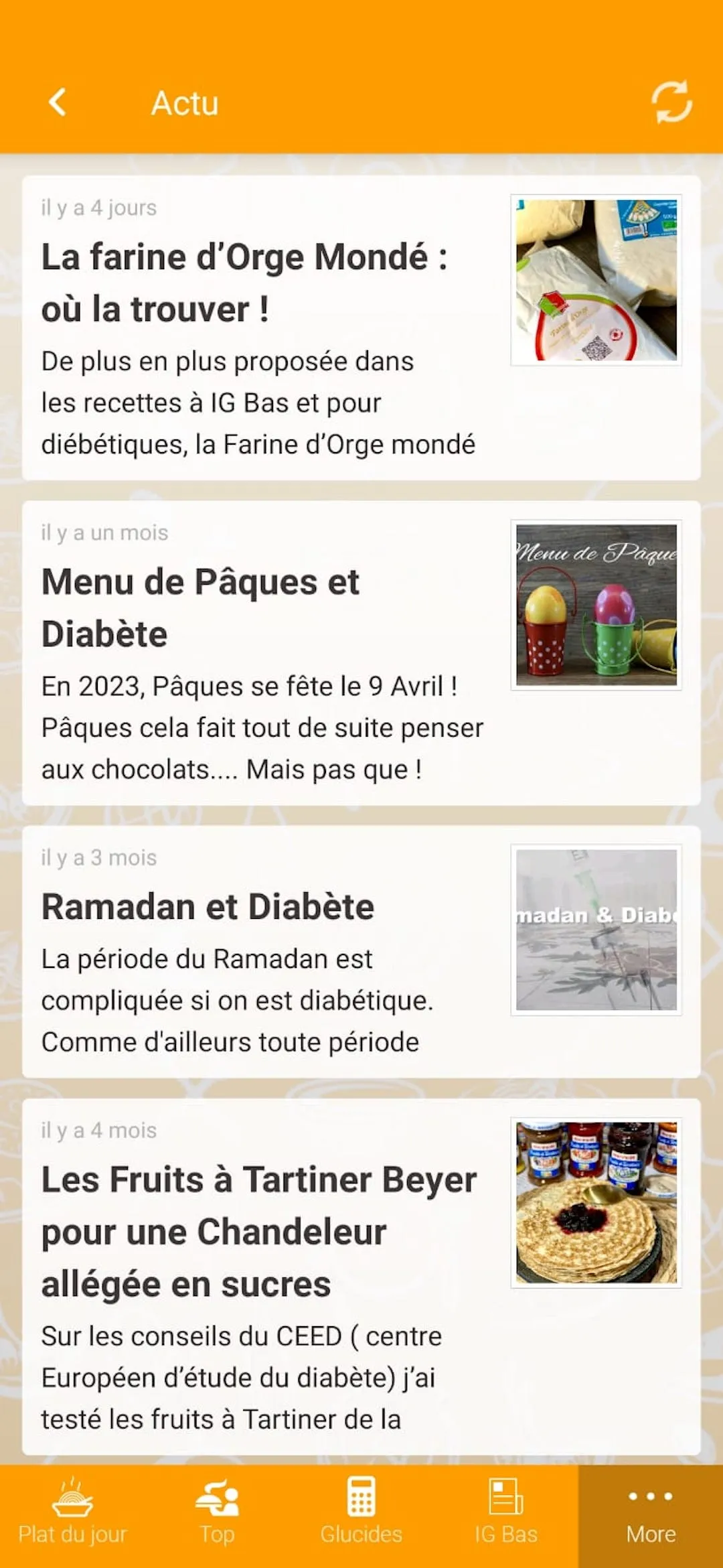 Recettes pour diabétiques | Indus Appstore | Screenshot