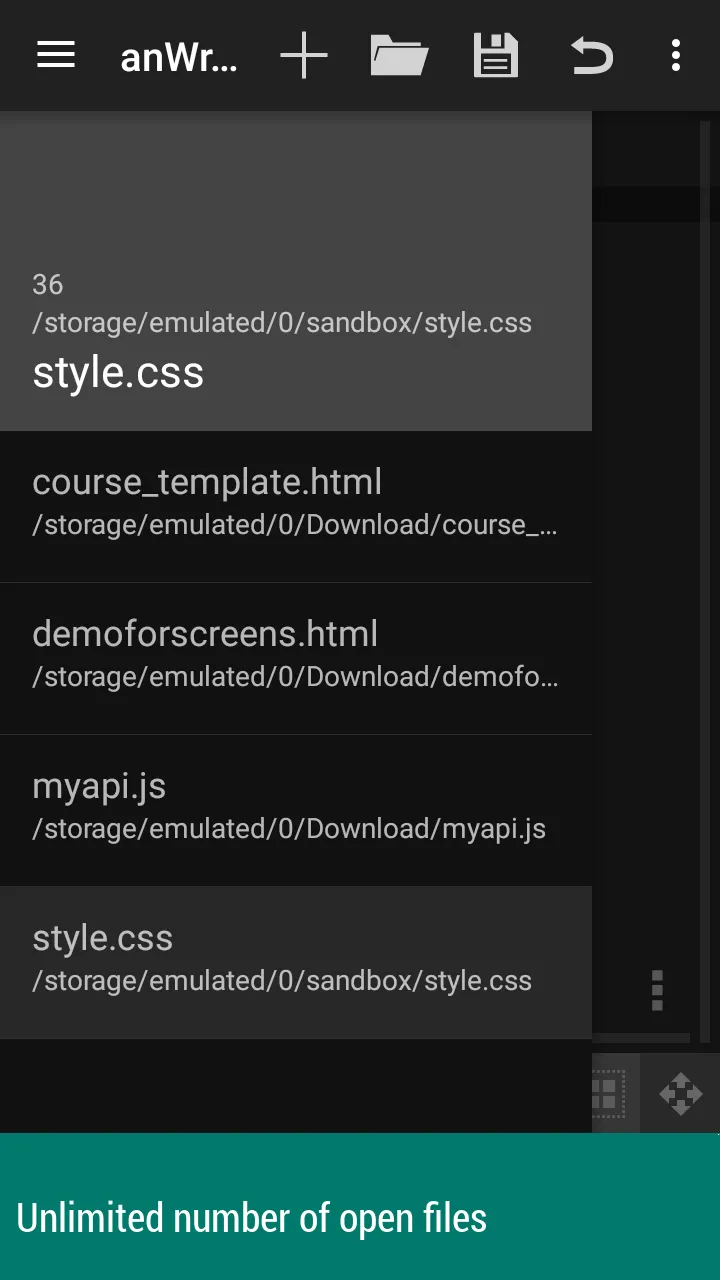 anWriter HTML editor | Indus Appstore | Screenshot