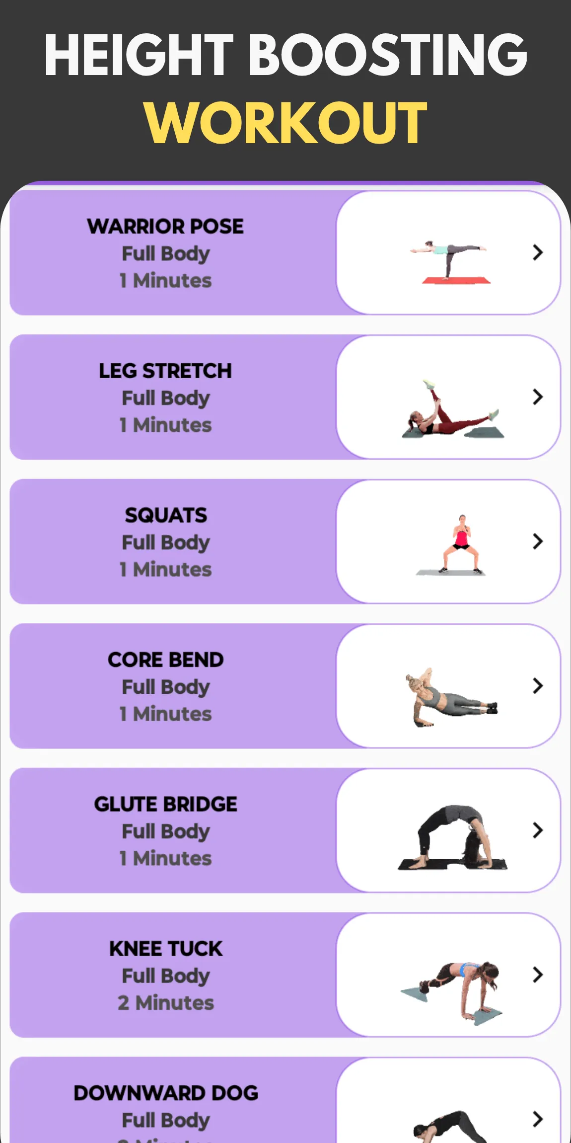 Height Increase Workout Taller | Indus Appstore | Screenshot