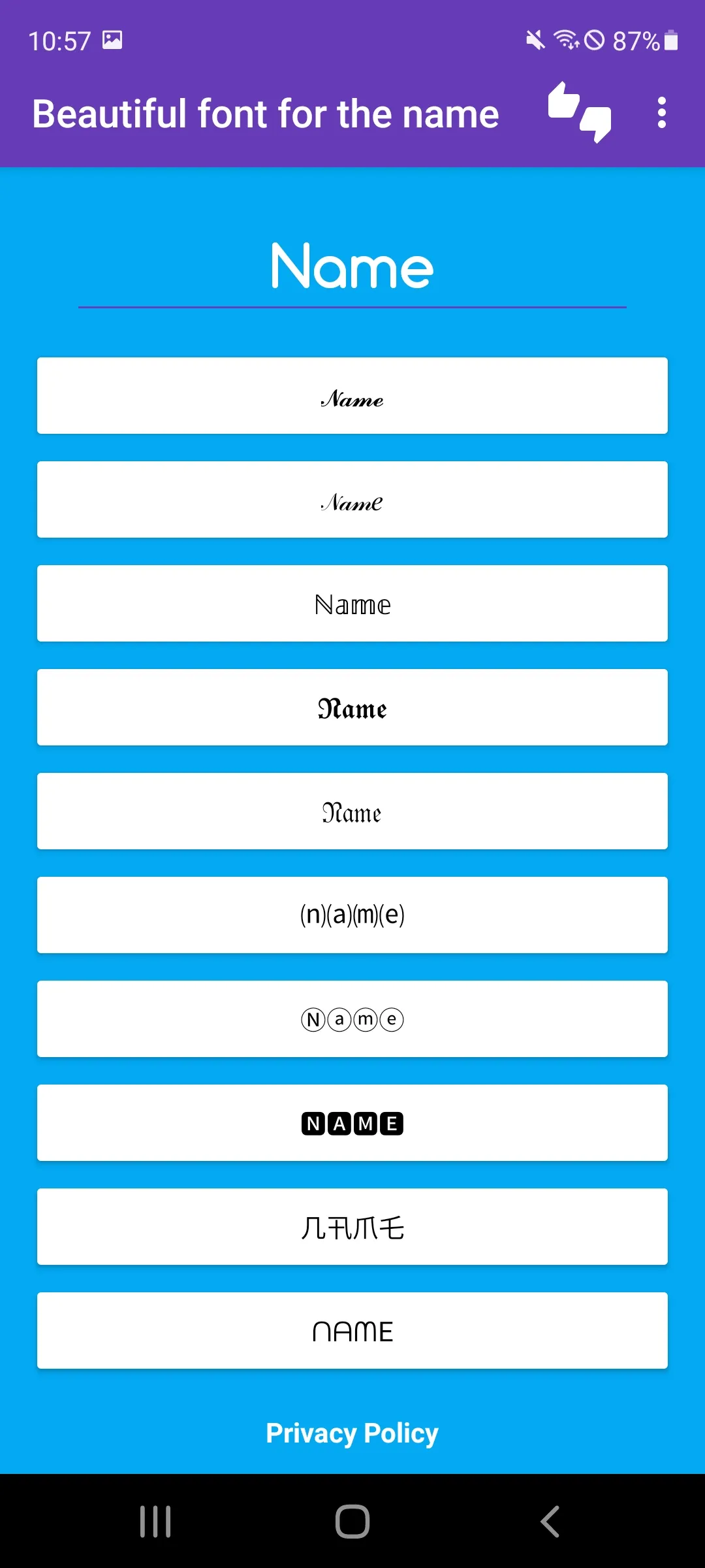 Name Generator | Indus Appstore | Screenshot