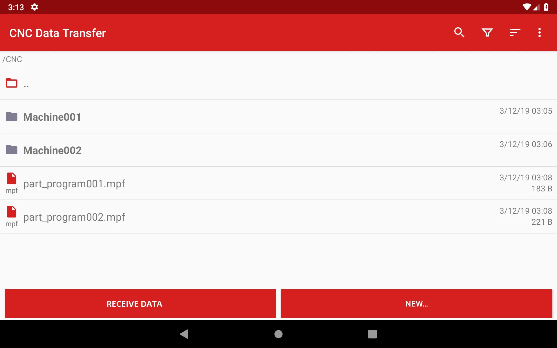 CNC Data Transfer | Indus Appstore | Screenshot