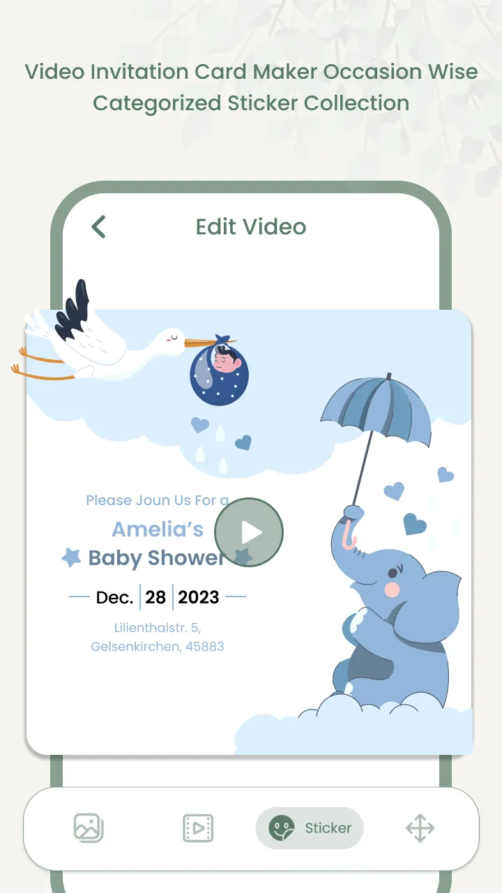 Invitation Cards Video Maker | Indus Appstore | Screenshot