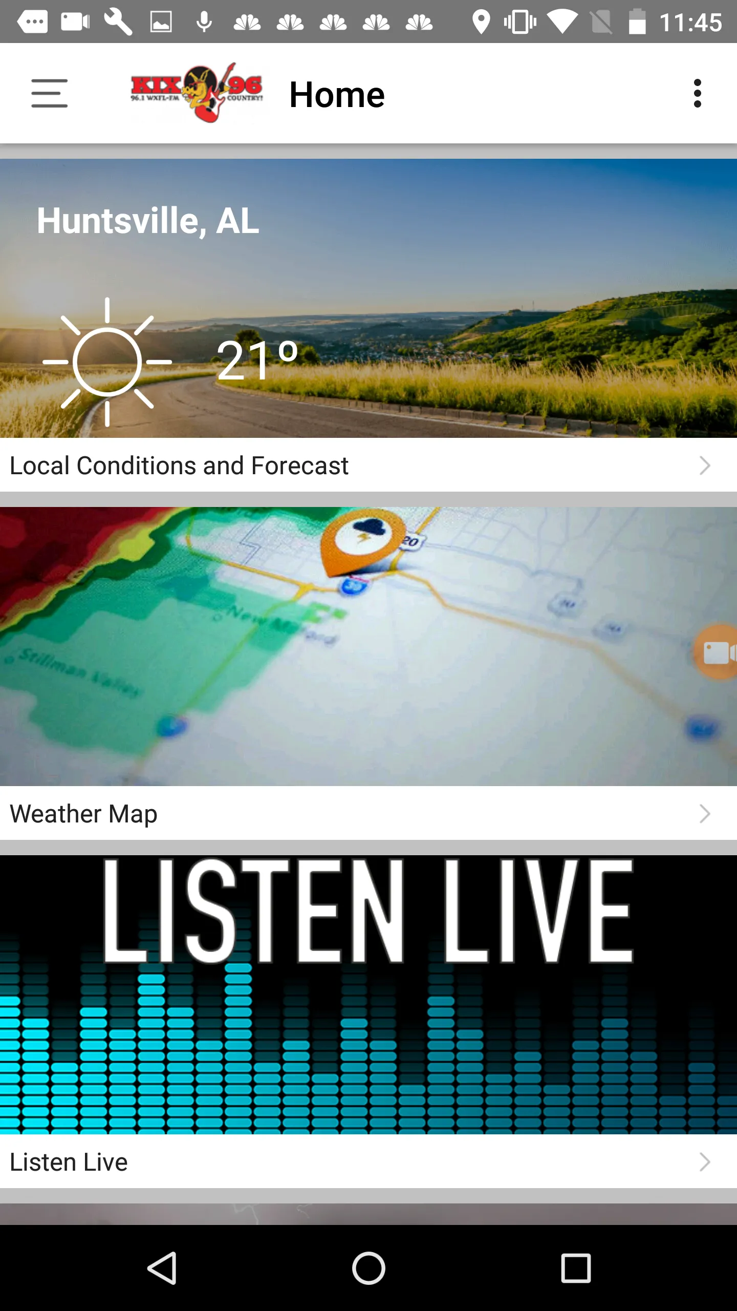 KIX96 Weather | Indus Appstore | Screenshot