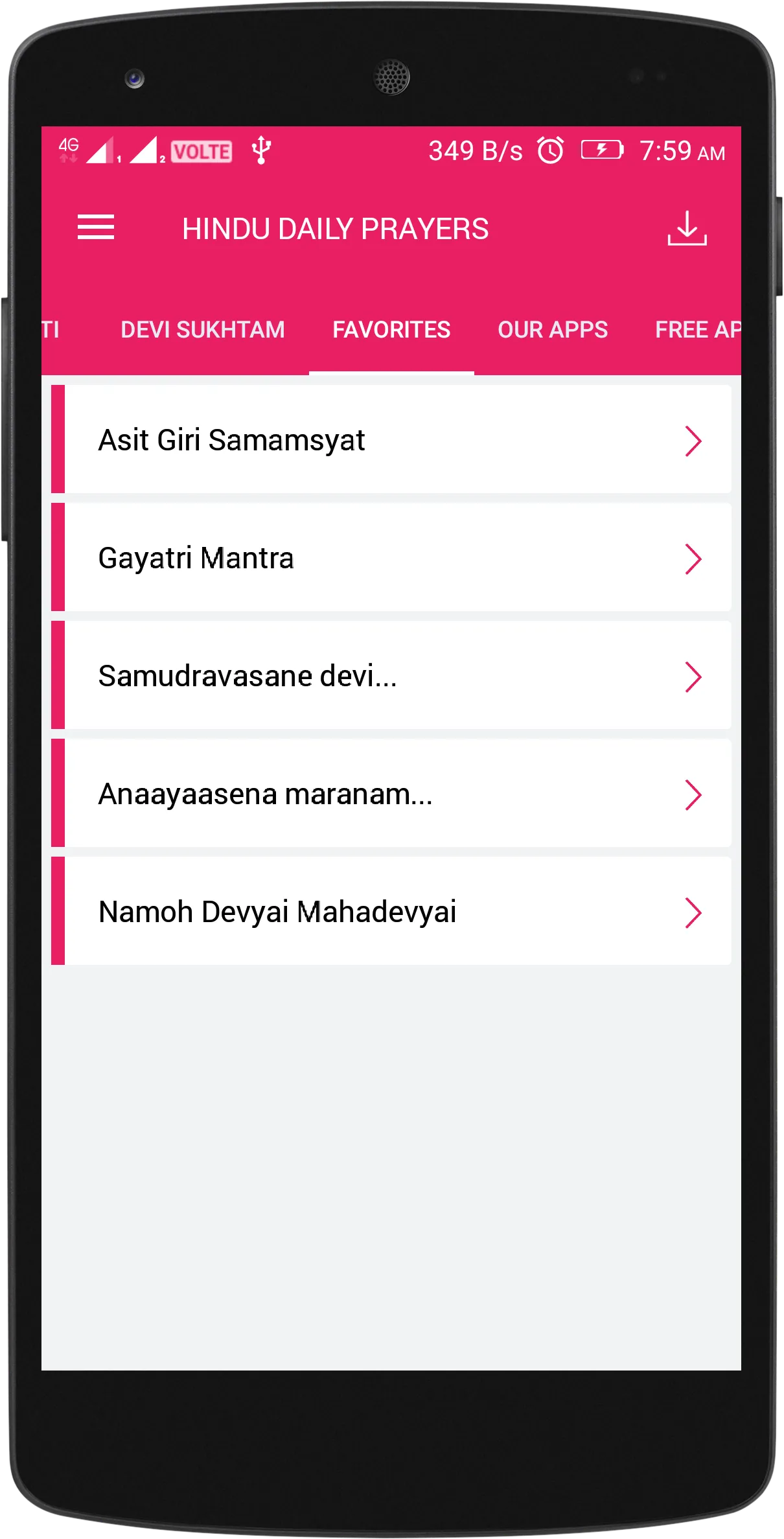 Hindu Daily Prayers | Indus Appstore | Screenshot