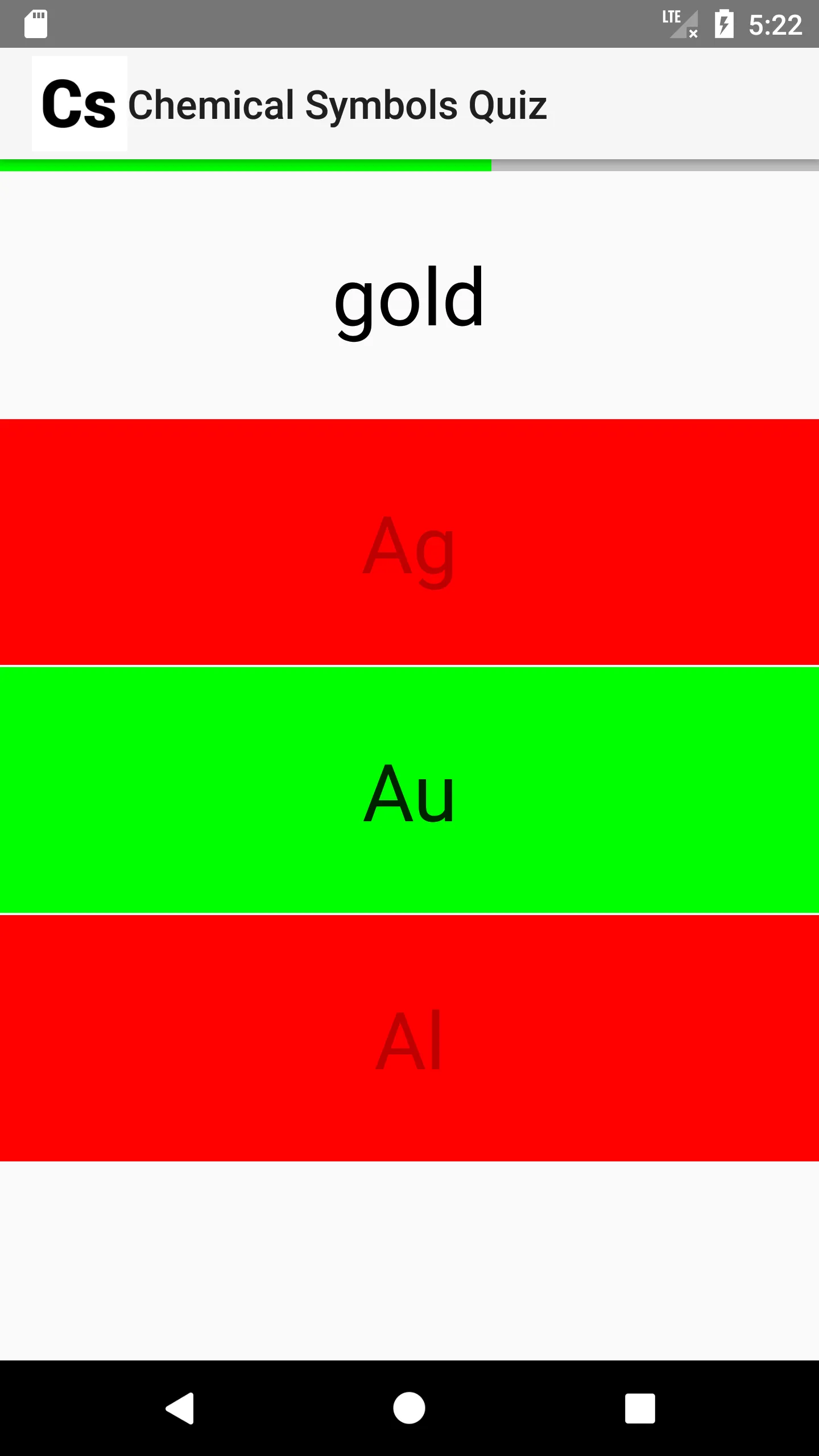 Chemical Symbols Quiz | Indus Appstore | Screenshot