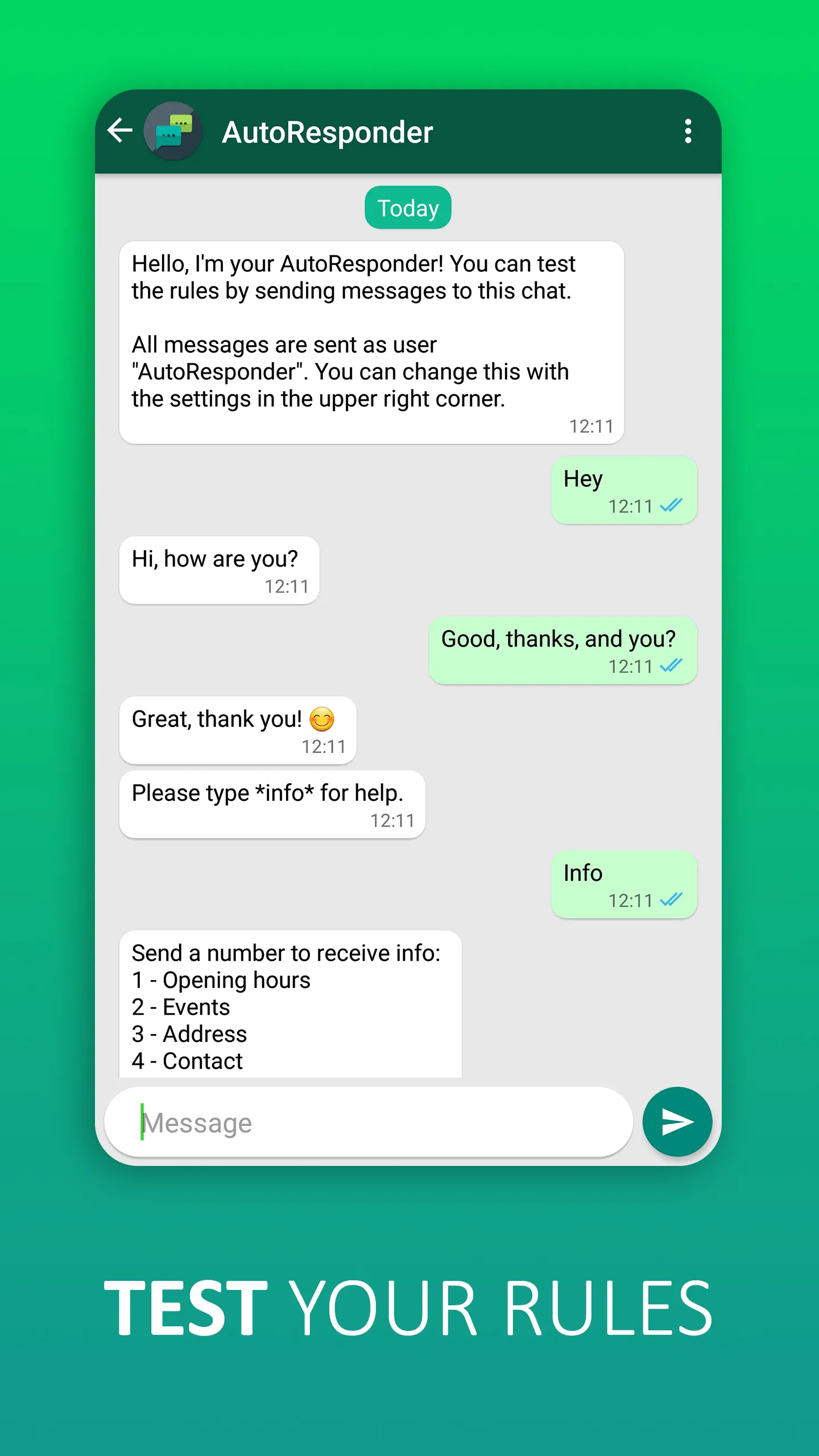 AutoResponder for WhatsApp | Indus Appstore | Screenshot