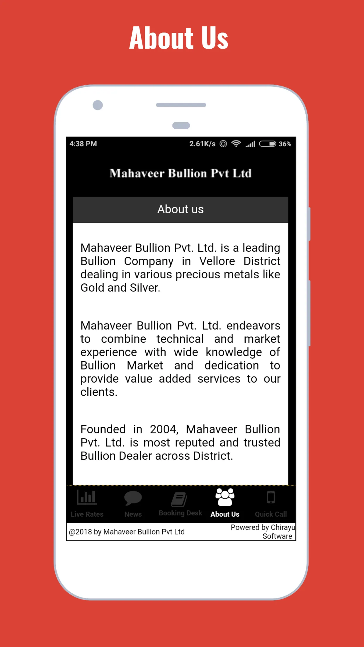 MB Spot- Mahaveer Bullion Pvt  | Indus Appstore | Screenshot