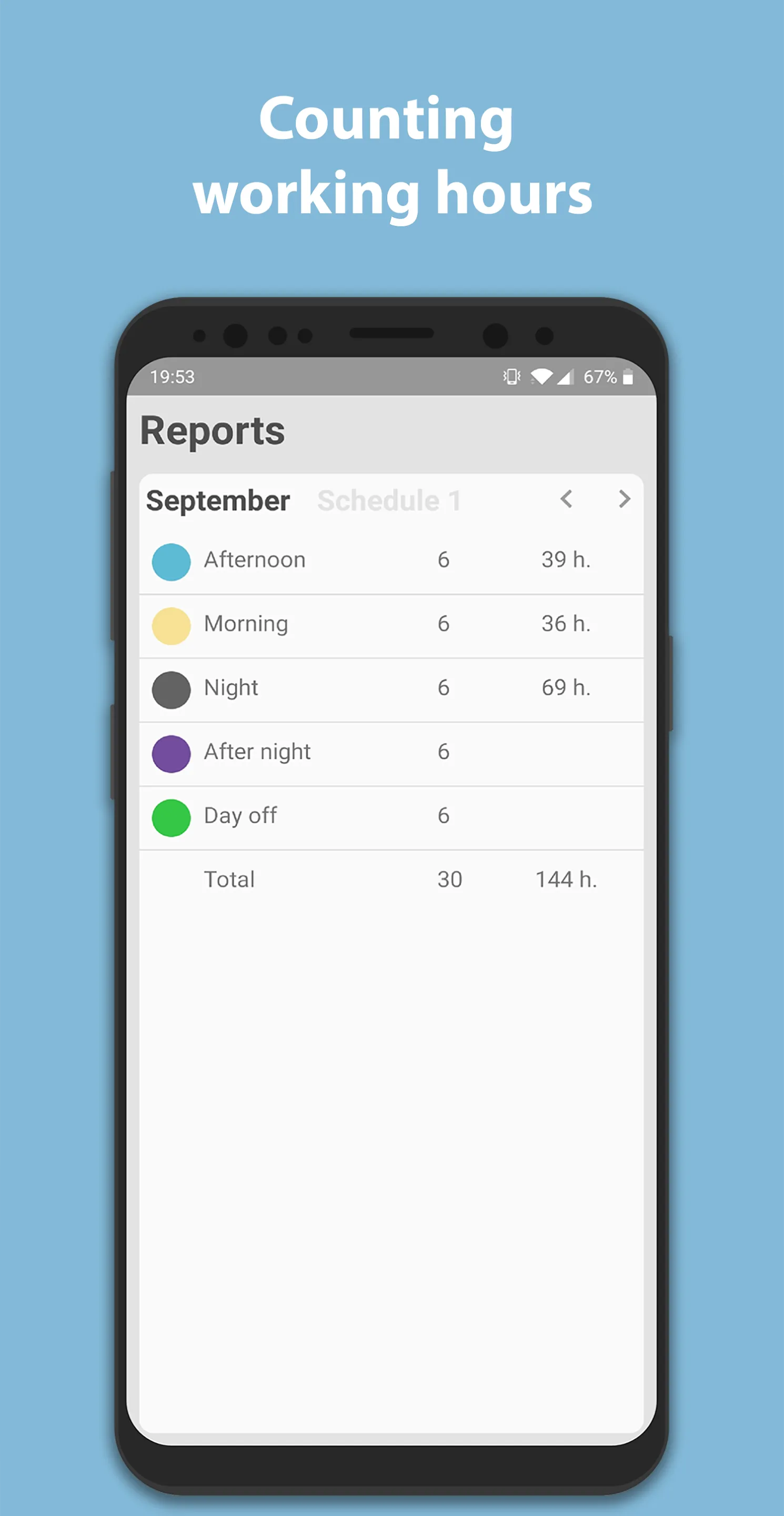 Simple Shift - work schedule | Indus Appstore | Screenshot