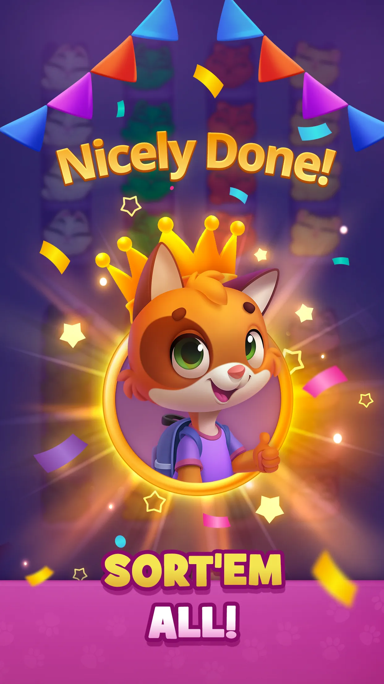 Kitty Sort: Twisted Tails | Indus Appstore | Screenshot
