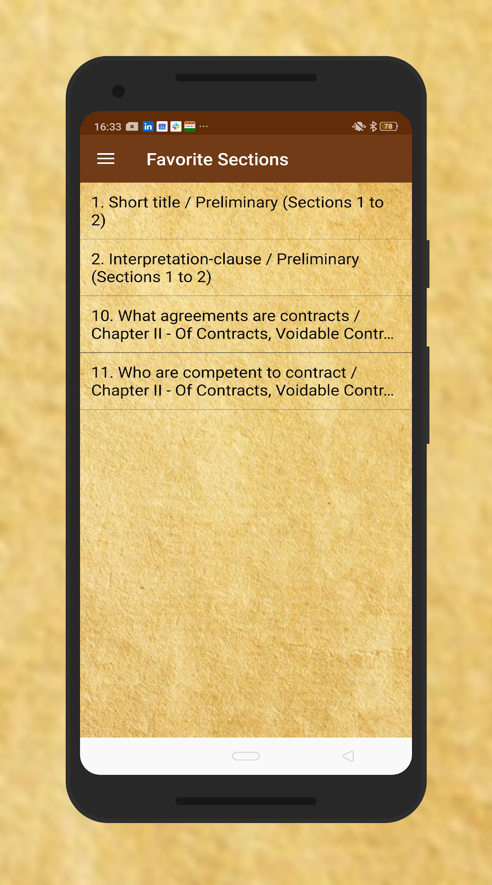 Indian Contract Act StudyGuide | Indus Appstore | Screenshot