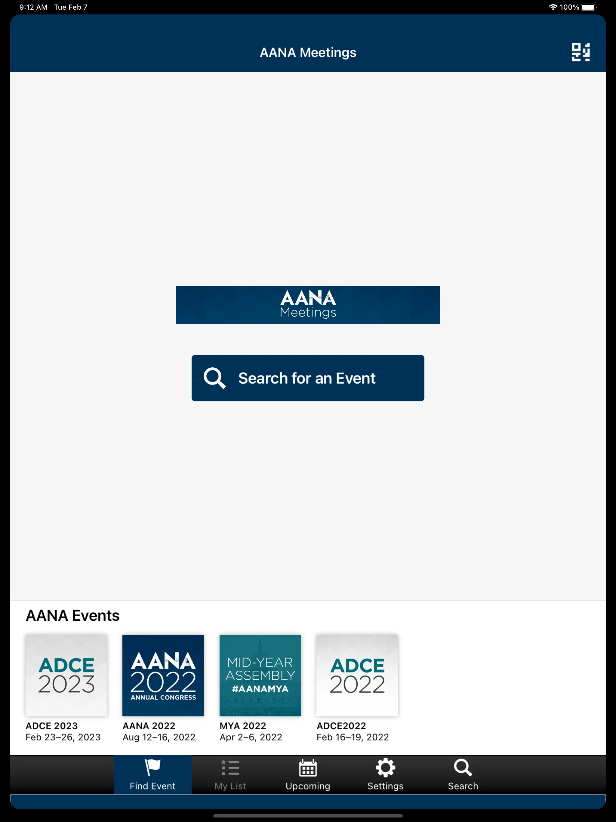 AANA Meetings | Indus Appstore | Screenshot