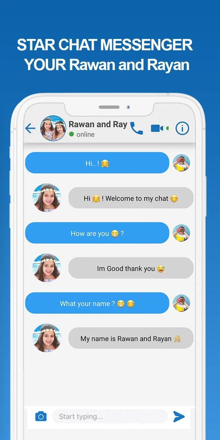 fake call chat Rawan and Rayan | Indus Appstore | Screenshot