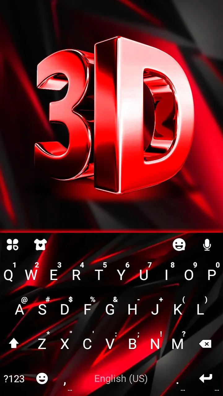 Red Black 3D Theme | Indus Appstore | Screenshot