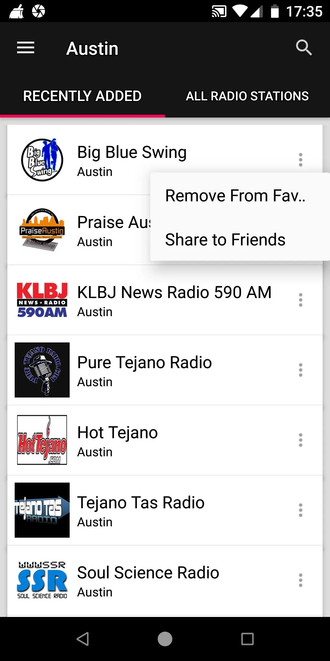 Austin Radio Stations - Texas | Indus Appstore | Screenshot