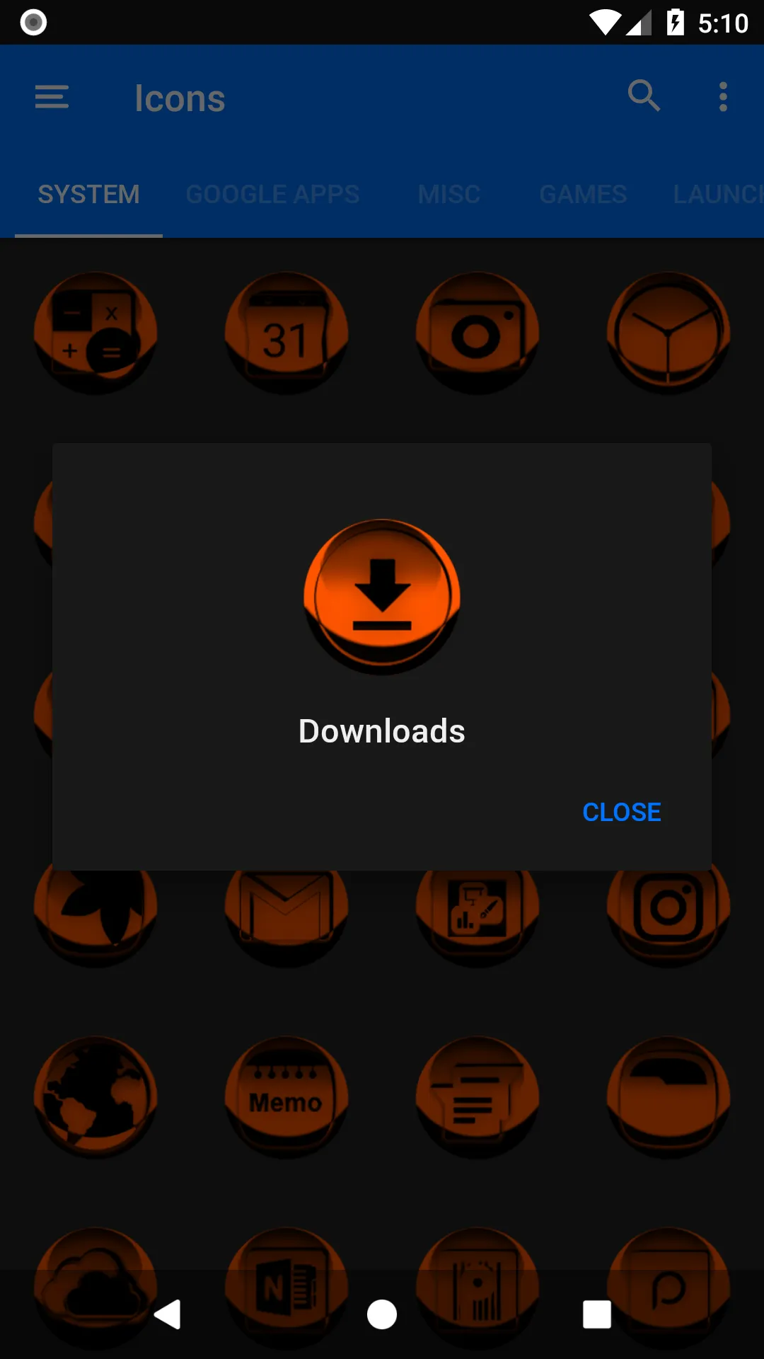 Orange Icon Pack Style 3 | Indus Appstore | Screenshot