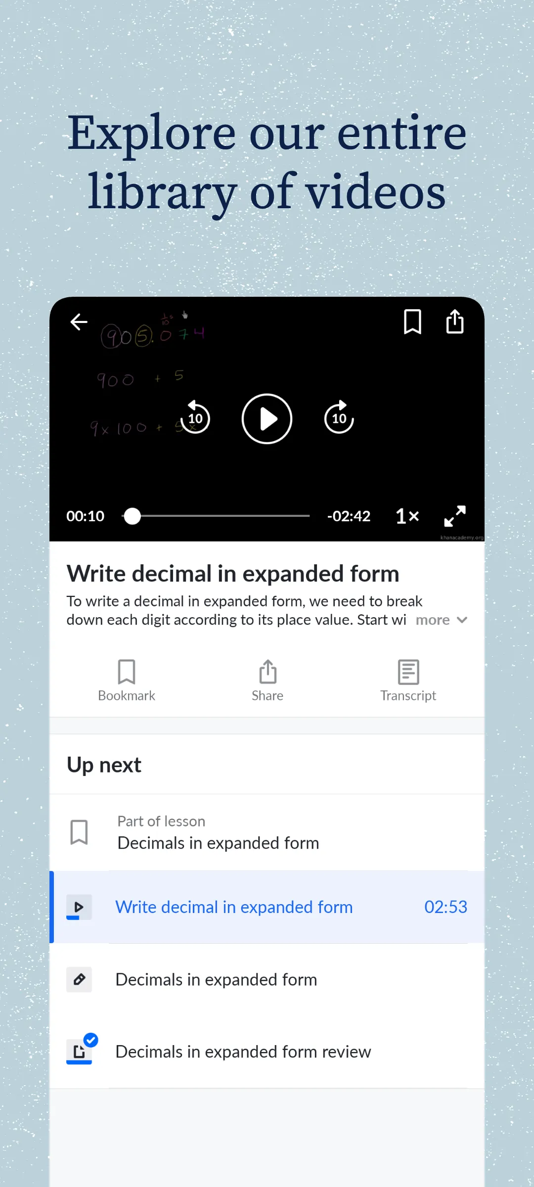 Khan Academy | Indus Appstore | Screenshot