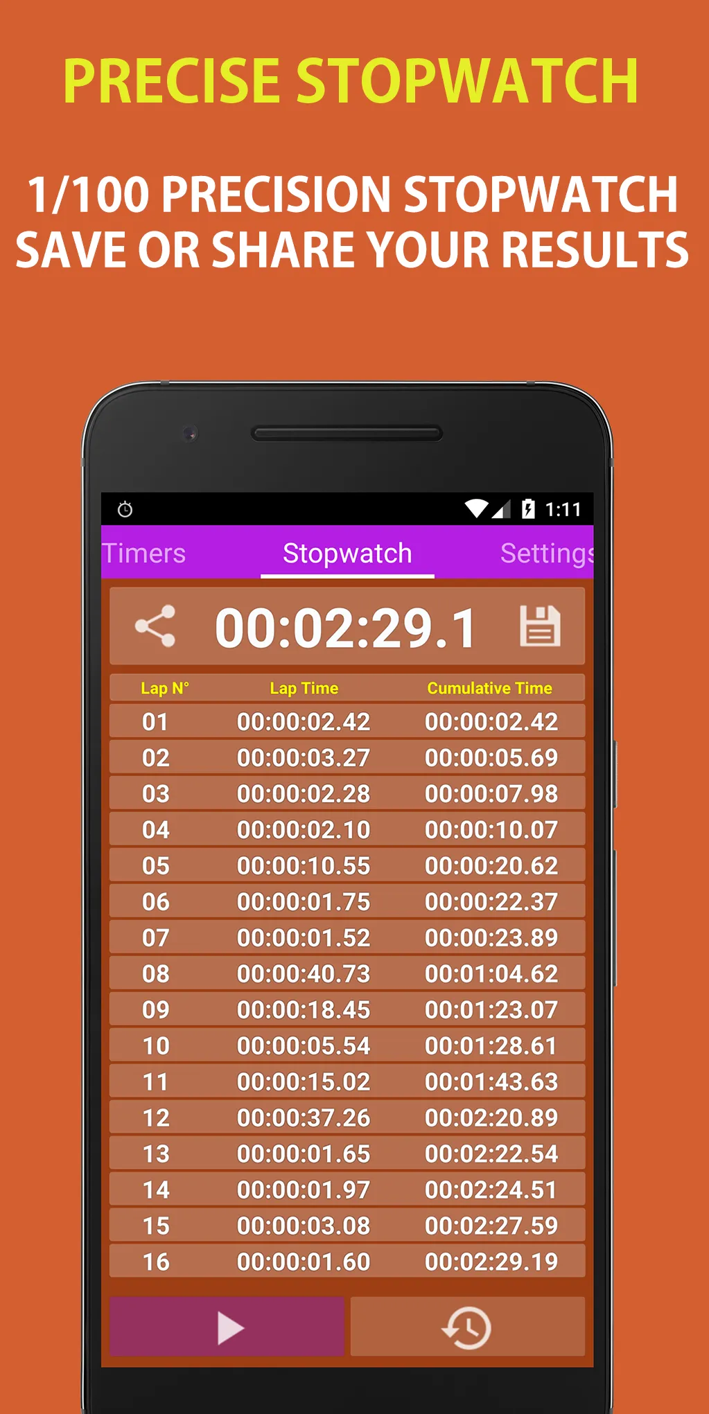 Multi Timer and Stopwatch | Indus Appstore | Screenshot