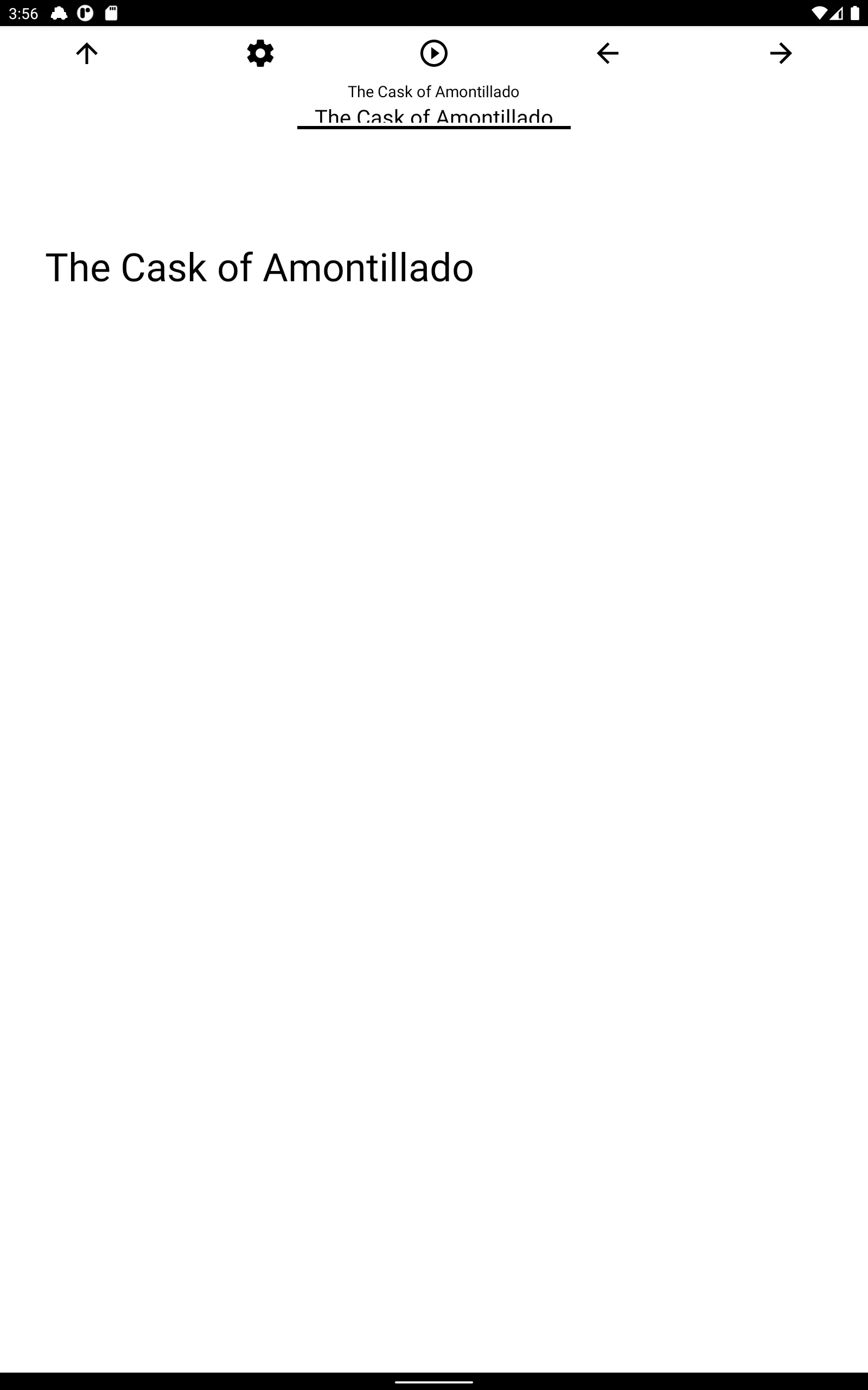 Book, The Cask of Amontillado | Indus Appstore | Screenshot