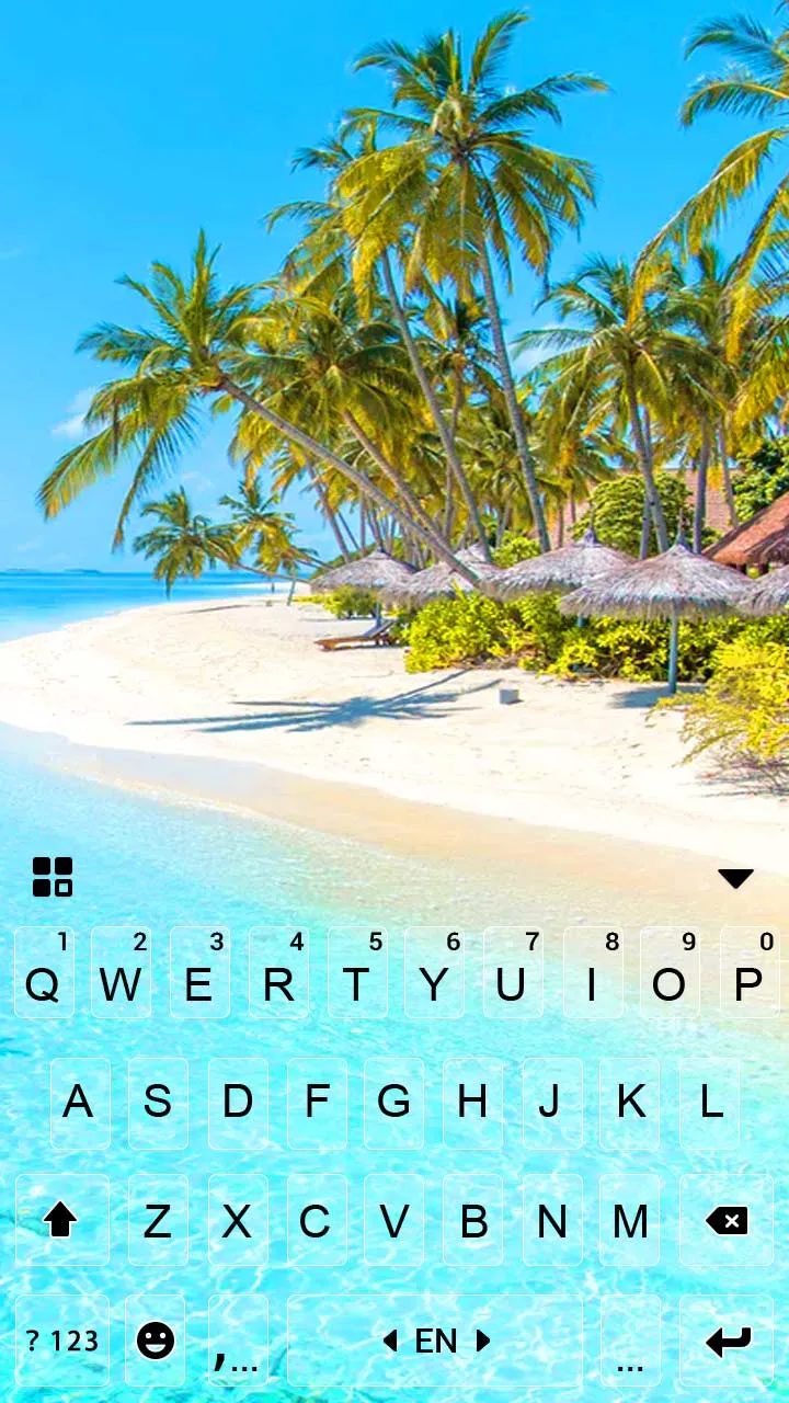 Tropical Transparent Keyboard  | Indus Appstore | Screenshot