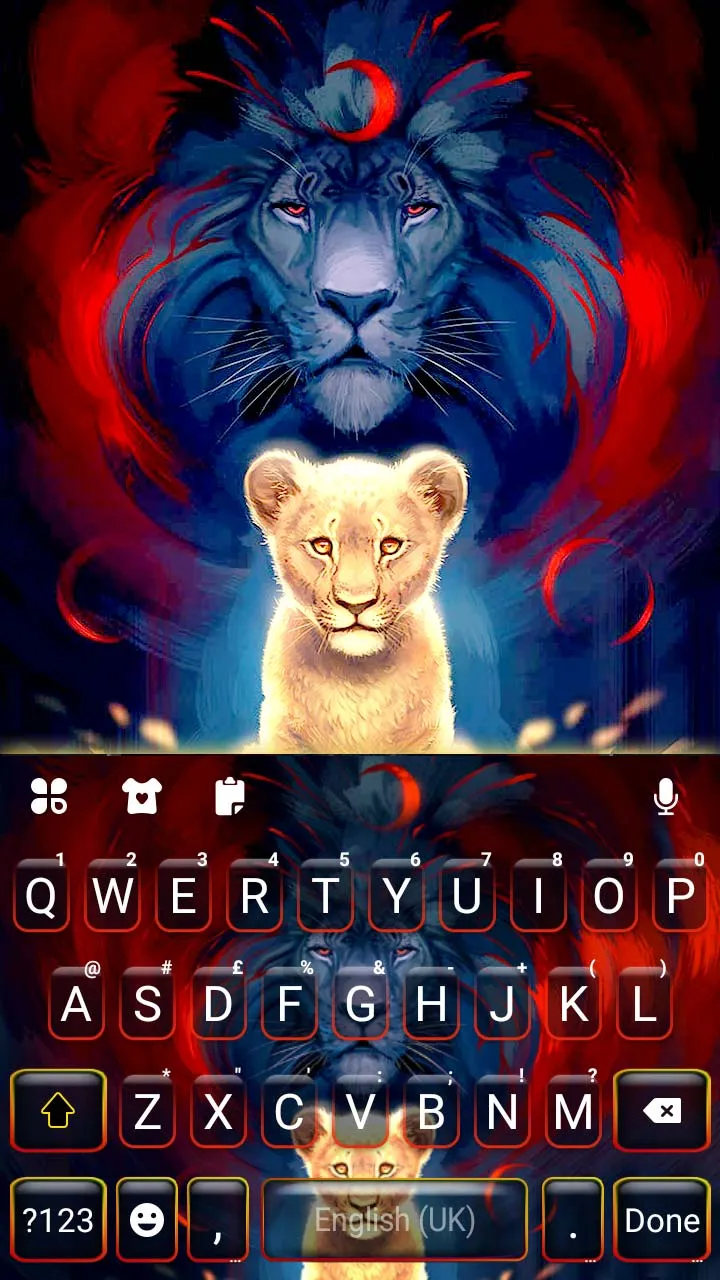 Wild Lion Keyboard Background | Indus Appstore | Screenshot