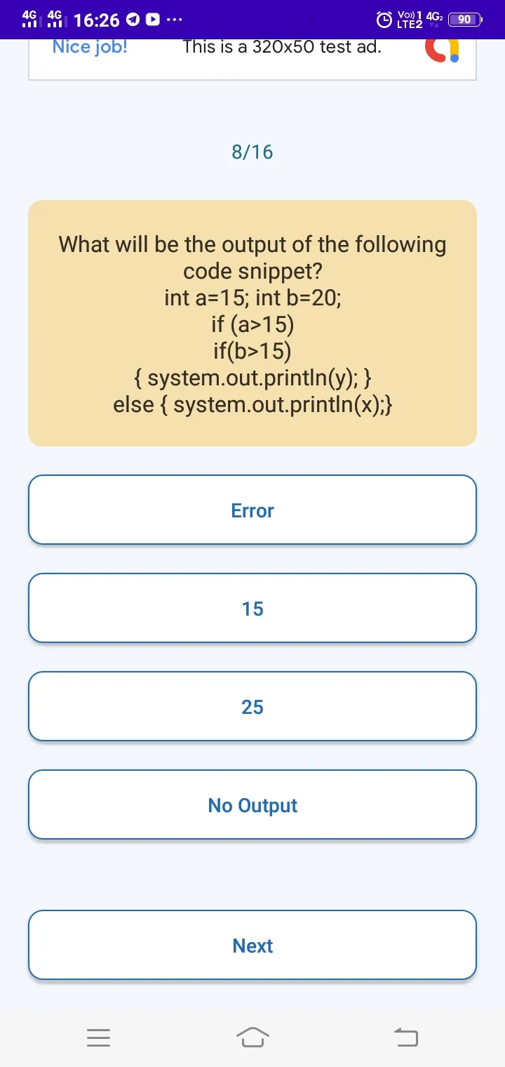 Java Quiz Questions Answers | Indus Appstore | Screenshot