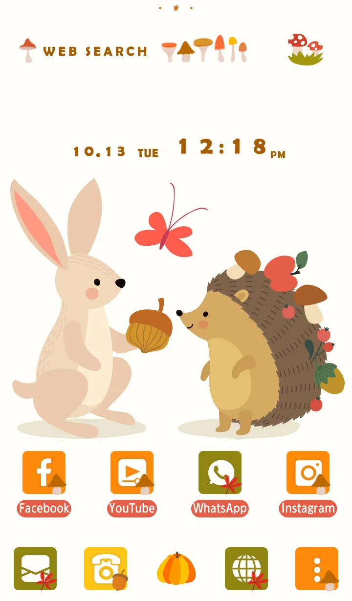 Autumn Forest Animals Theme | Indus Appstore | Screenshot