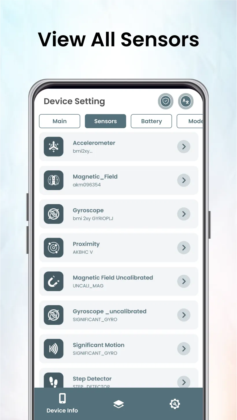 My Device Setting | Indus Appstore | Screenshot