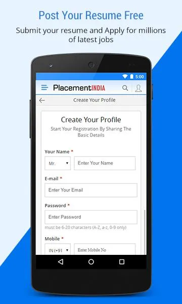 PlacementIndia.com- Job Search | Indus Appstore | Screenshot