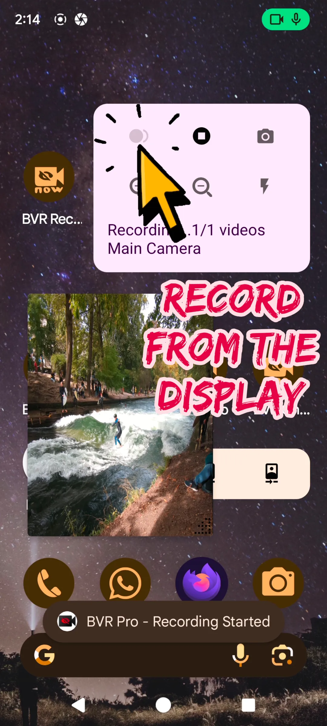 Background Video Recorder Pro | Indus Appstore | Screenshot