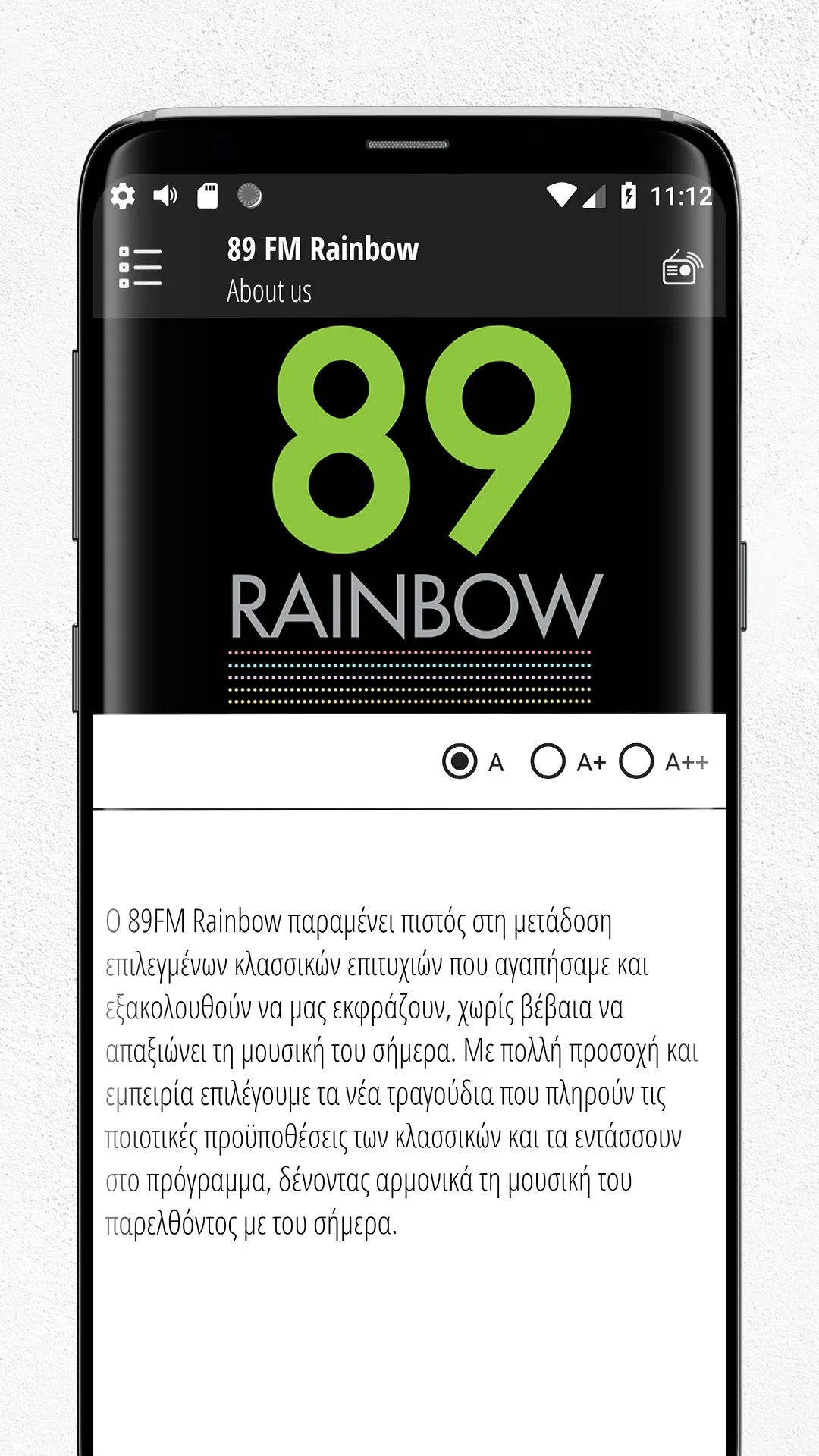 89 FM Rainbow | Indus Appstore | Screenshot