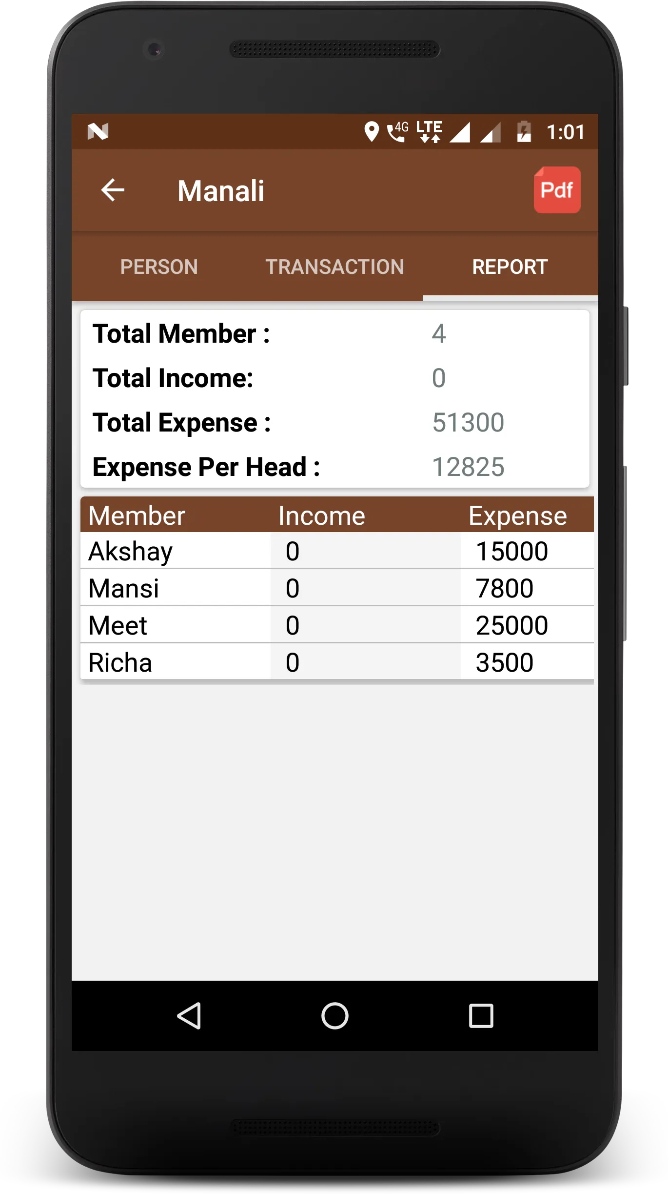 Group Expense Manager | Indus Appstore | Screenshot