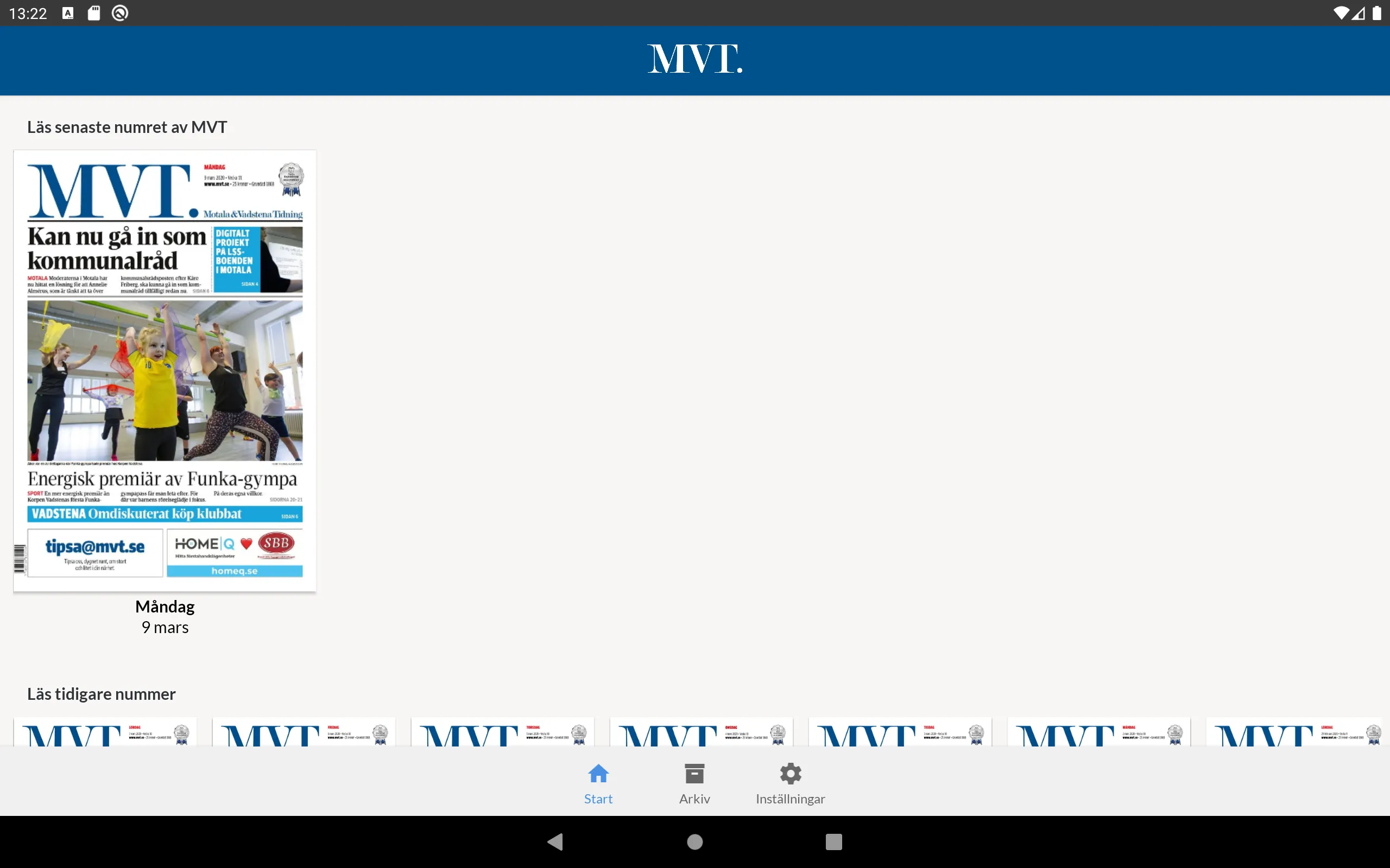 E-tidning MVT | Indus Appstore | Screenshot