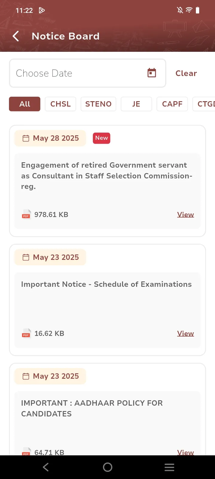mySSC | Indus Appstore | Screenshot